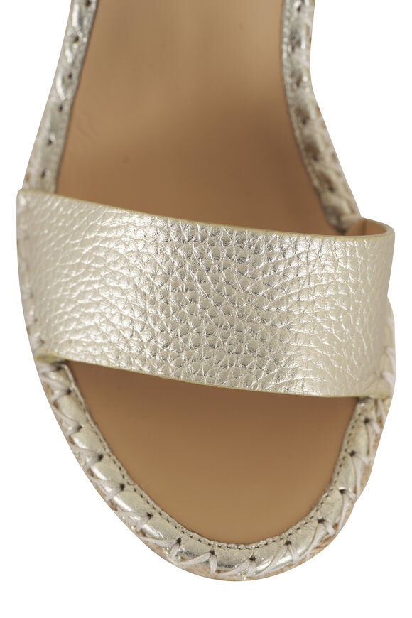 Valentino Garavani - Platino Rockstud Wedge Espadrille, 105mm