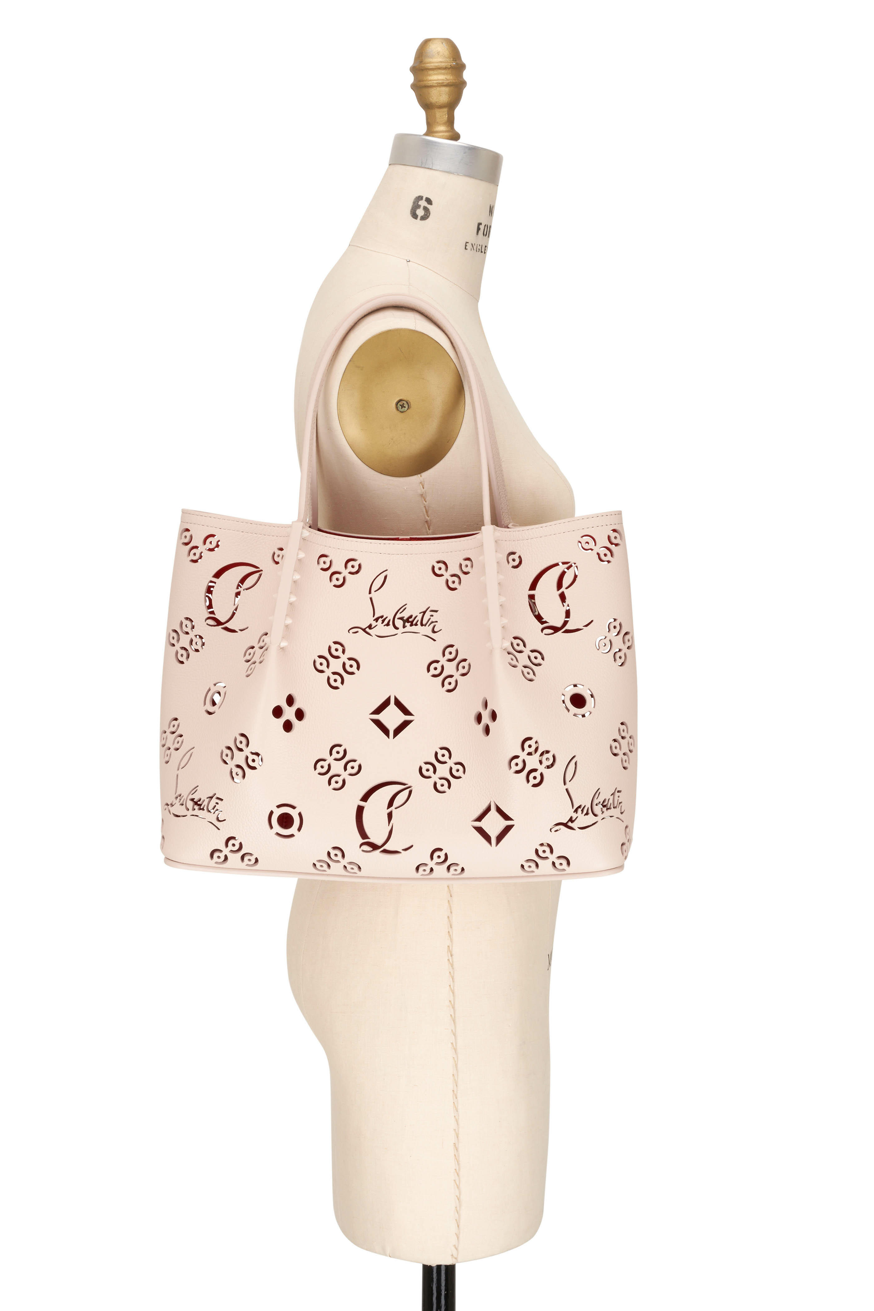 Cabarock Perforated Tote Bag in Brown - Christian Louboutin