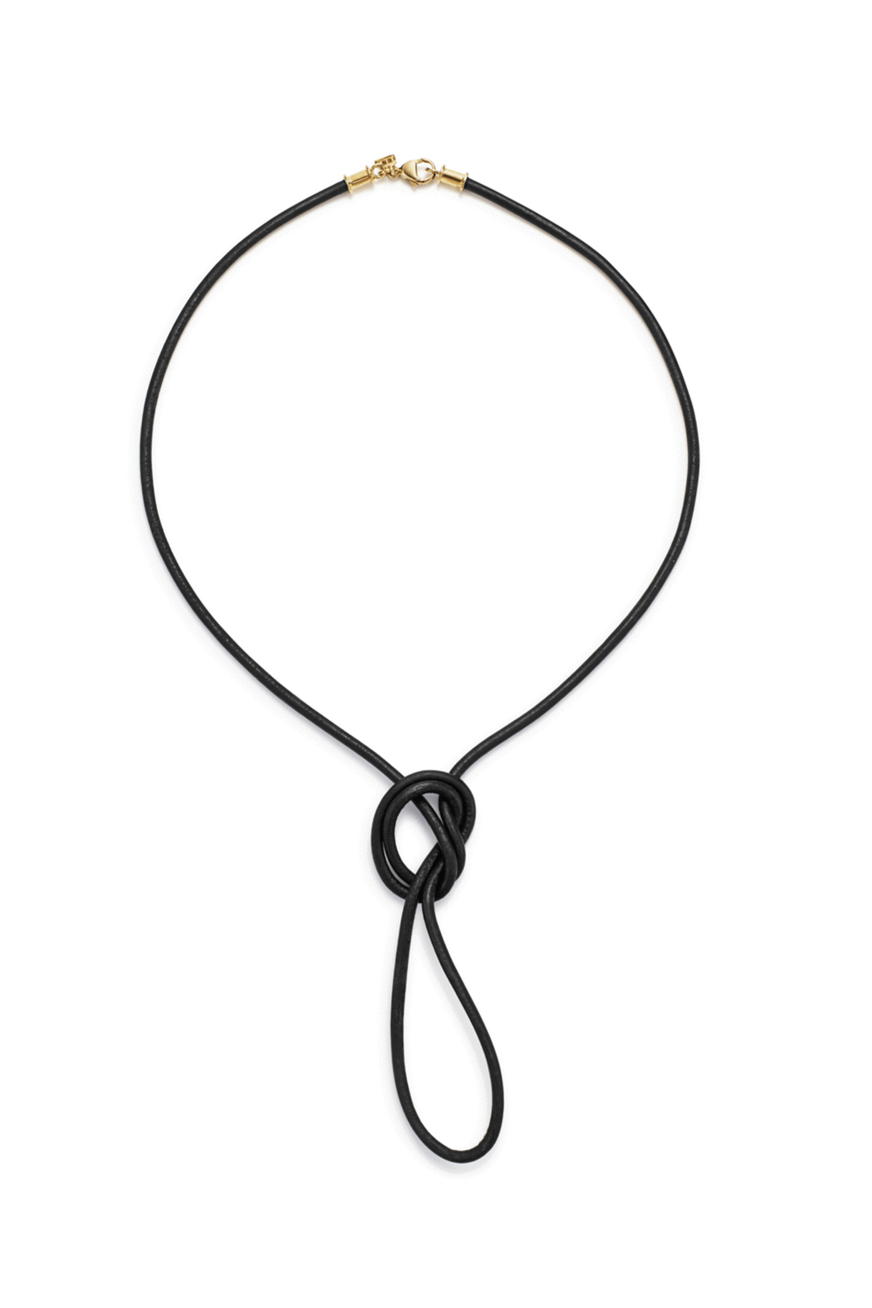 Temple St. Clair - Long Black Leather Cord Necklace