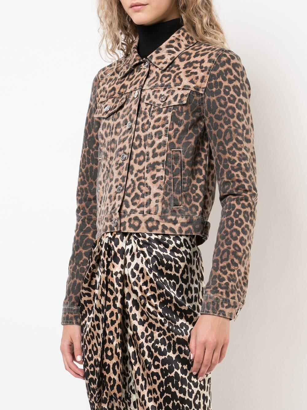 Veronica Beard - Cara Leopard Printed Jean Jacket