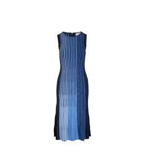 beach night out dress Starry Night Ocean Stripe Drape Dress Calypso / SM