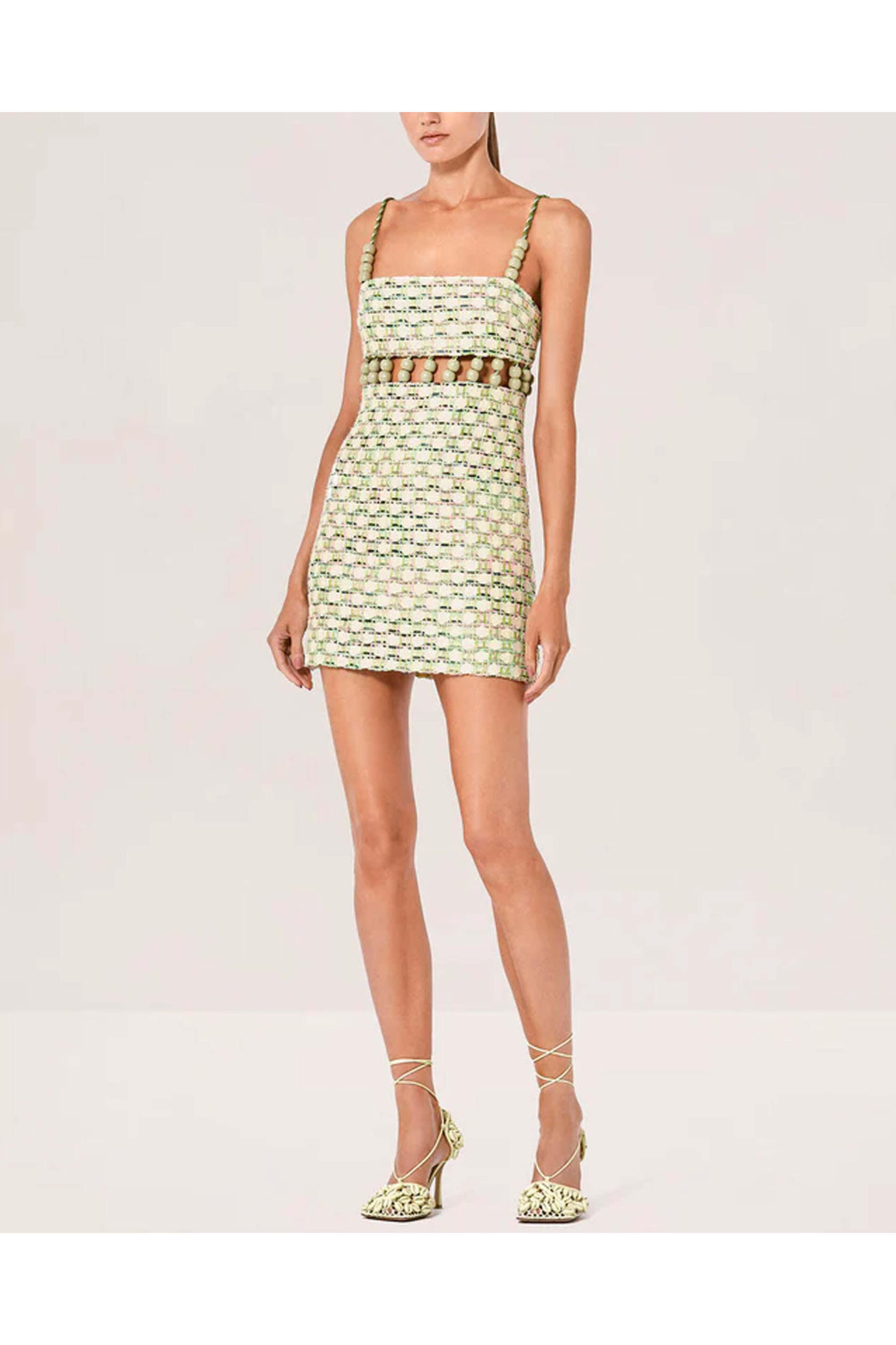 Alexis - Mint Weave Thea Dress