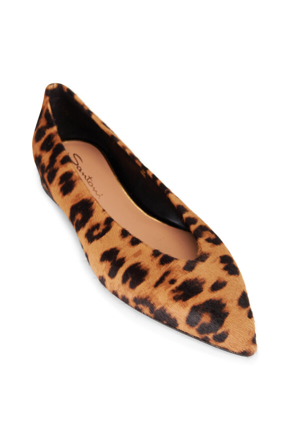 Santoni Nora Animal Print Flat - view 1