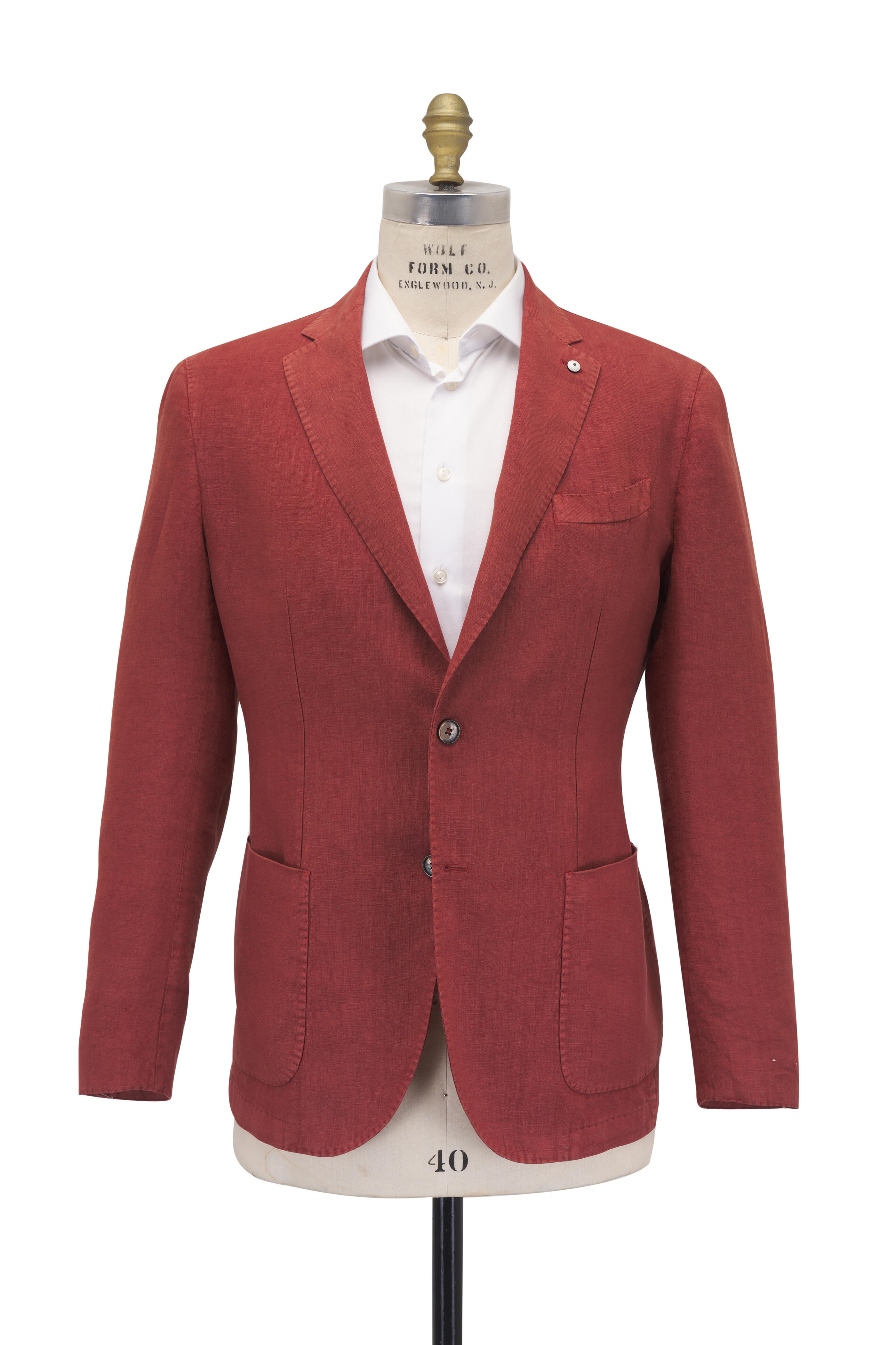 L.B.M. 1911 - Solid Red Linen Sportcoat | Mitchell Stores