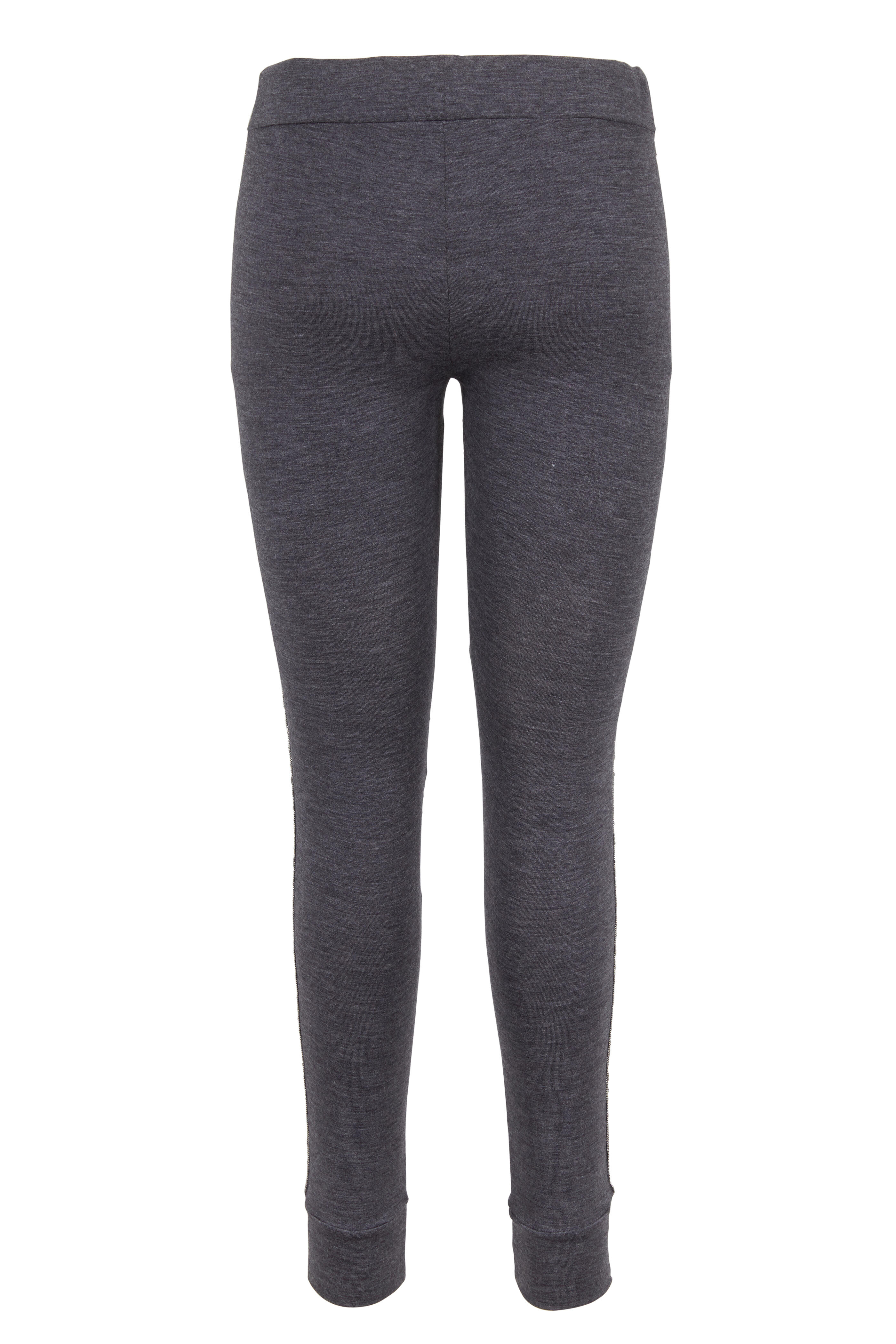 Brunello Cucinelli - Charcoal Gray Stretch Wool Jersey