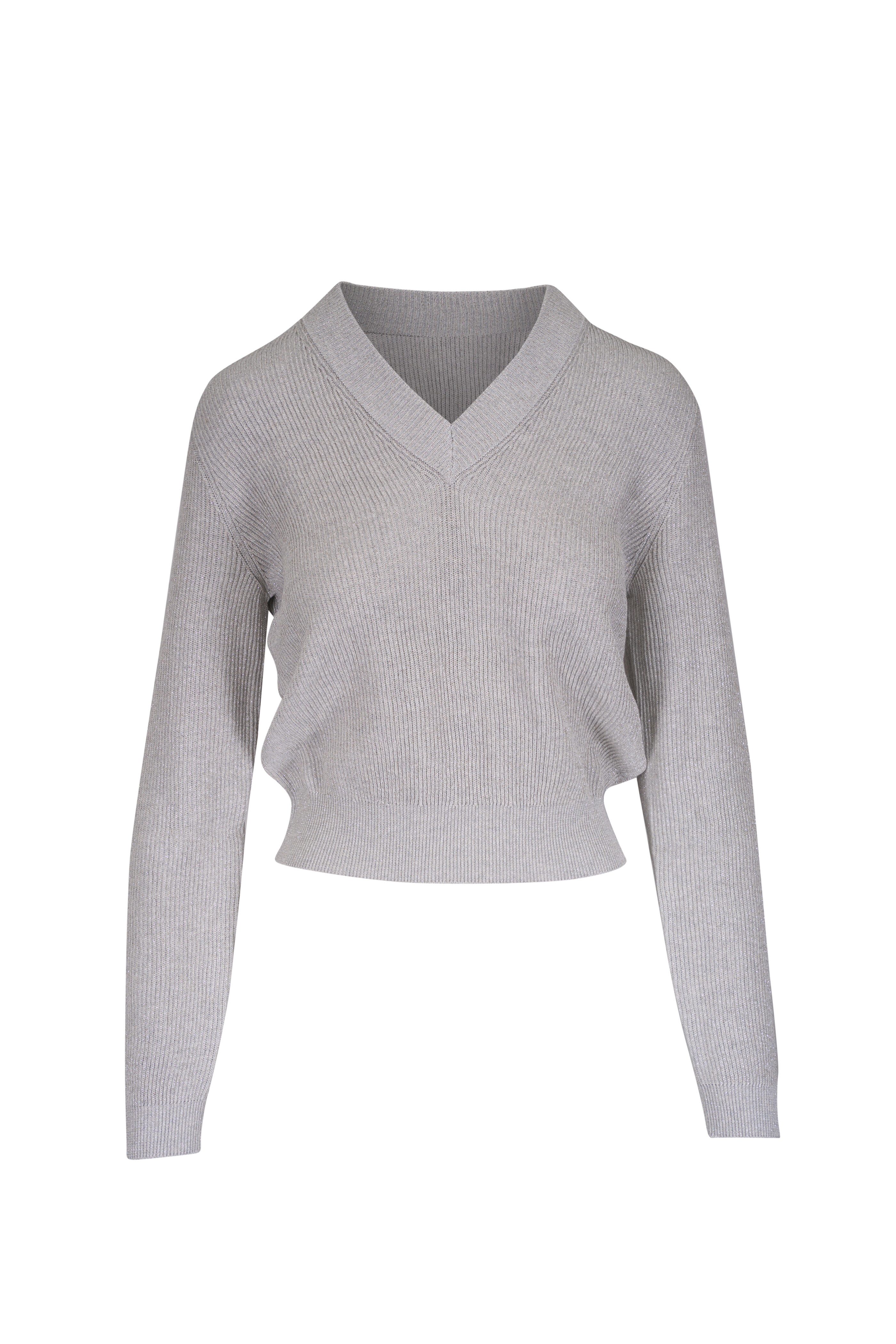 Brunello Cucinelli - Fog Sparkling Cotton Sweater