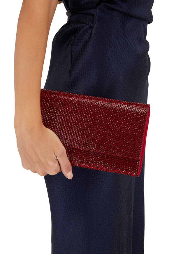 Judith Leiber Couture - Fizzoni Red Crystal Chain Clutch