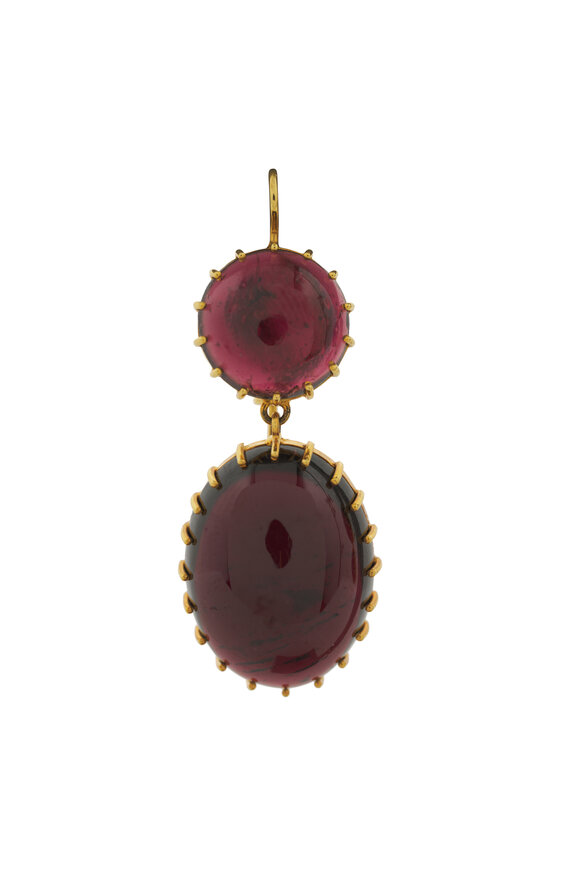 Renee Lewis - Almandine Garnet Drop Earrings