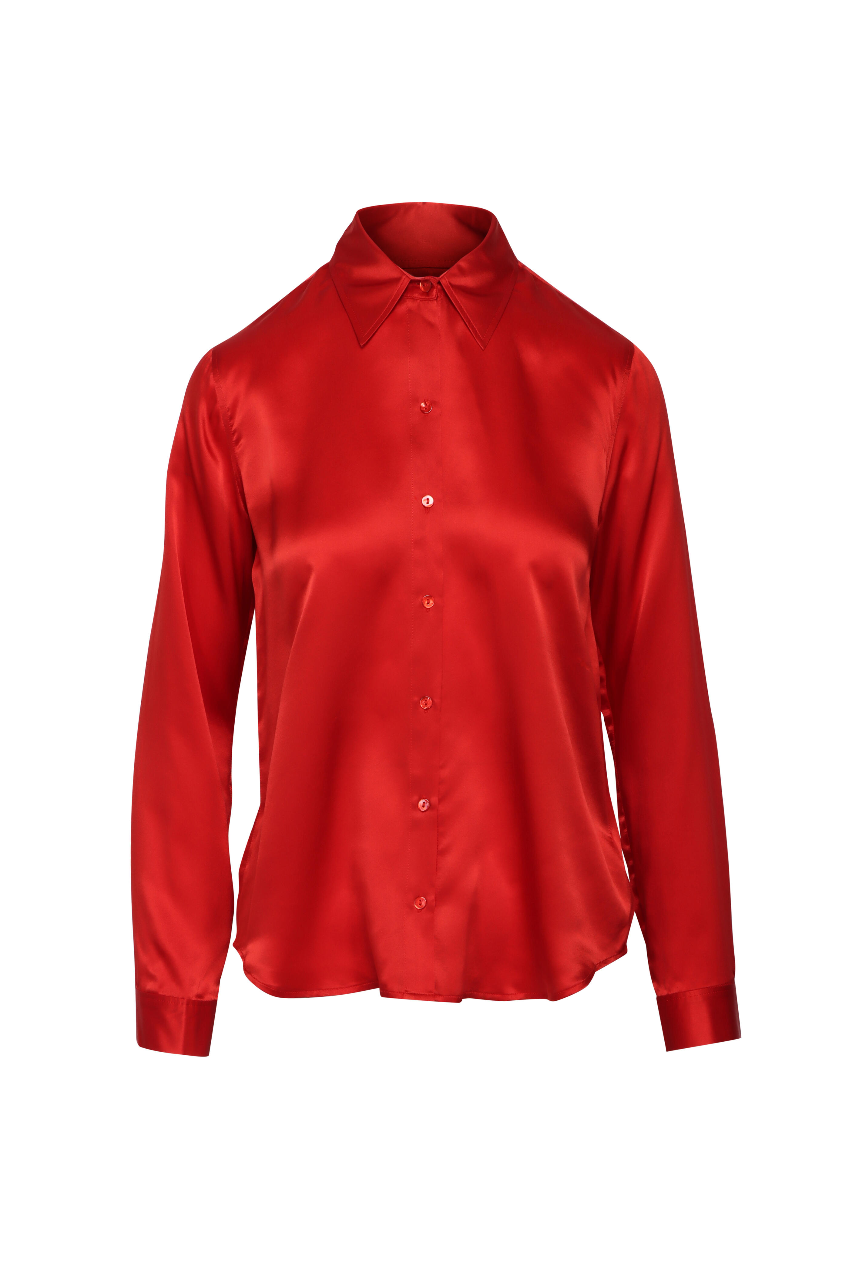 L'Agence - Tyler Engine Red Button Up Shirt