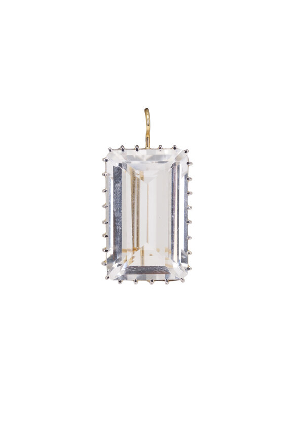 Renee Lewis 18k White Gold Rock Quartz Earring - view 2