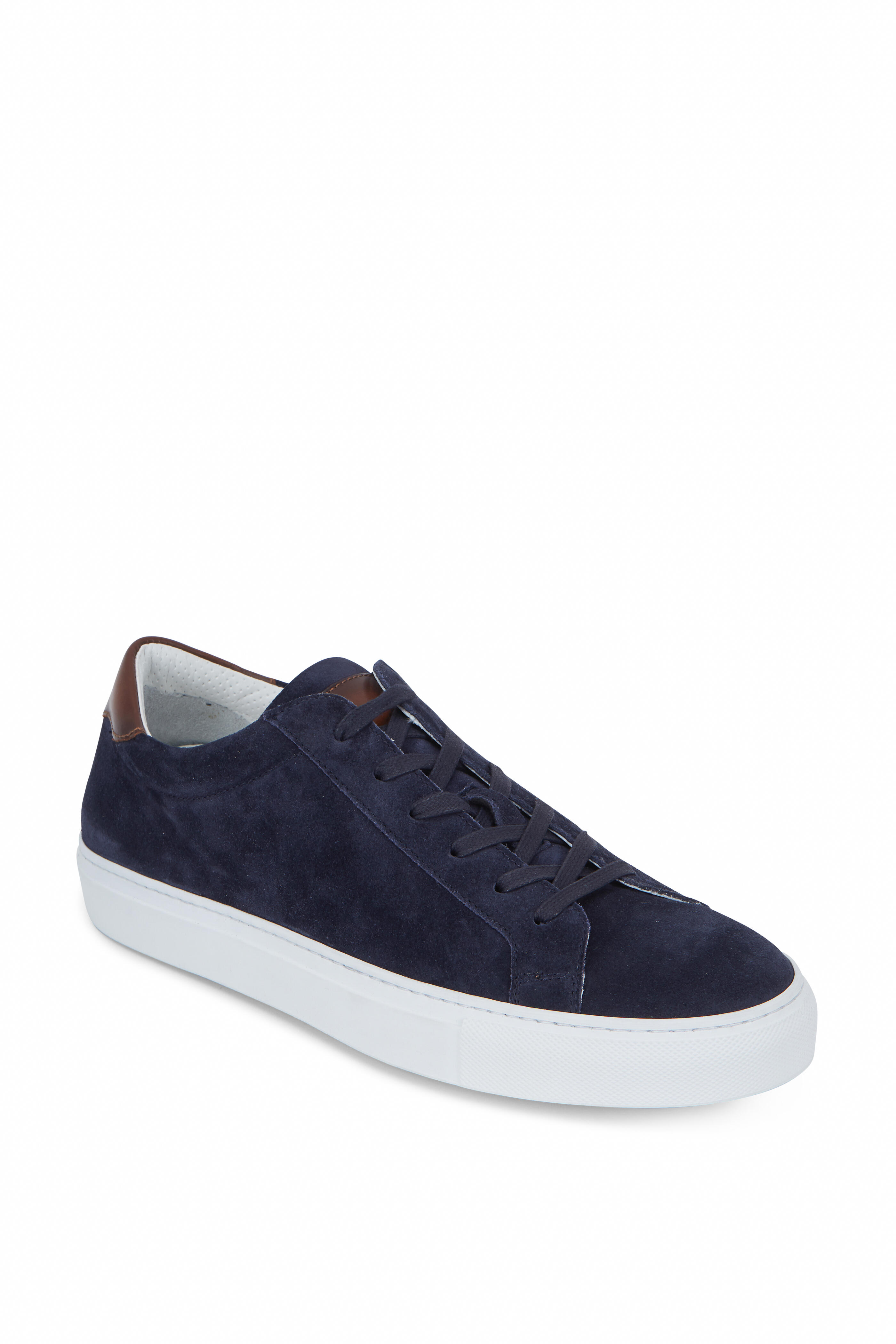 Dark Blue Suede Sneakers