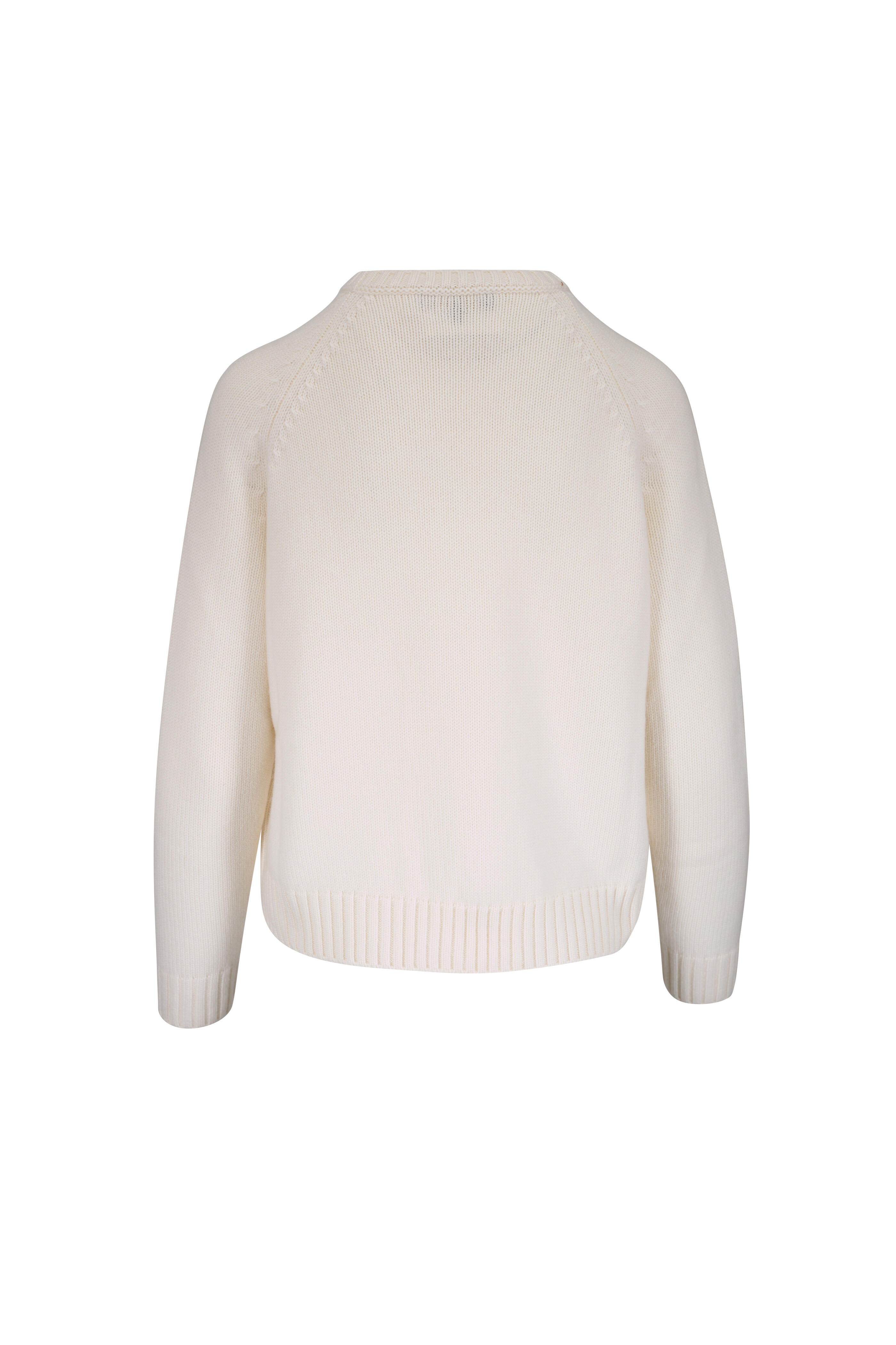 Loro Piana - Parksville Cream Cashmere Sweater | Mitchell Stores