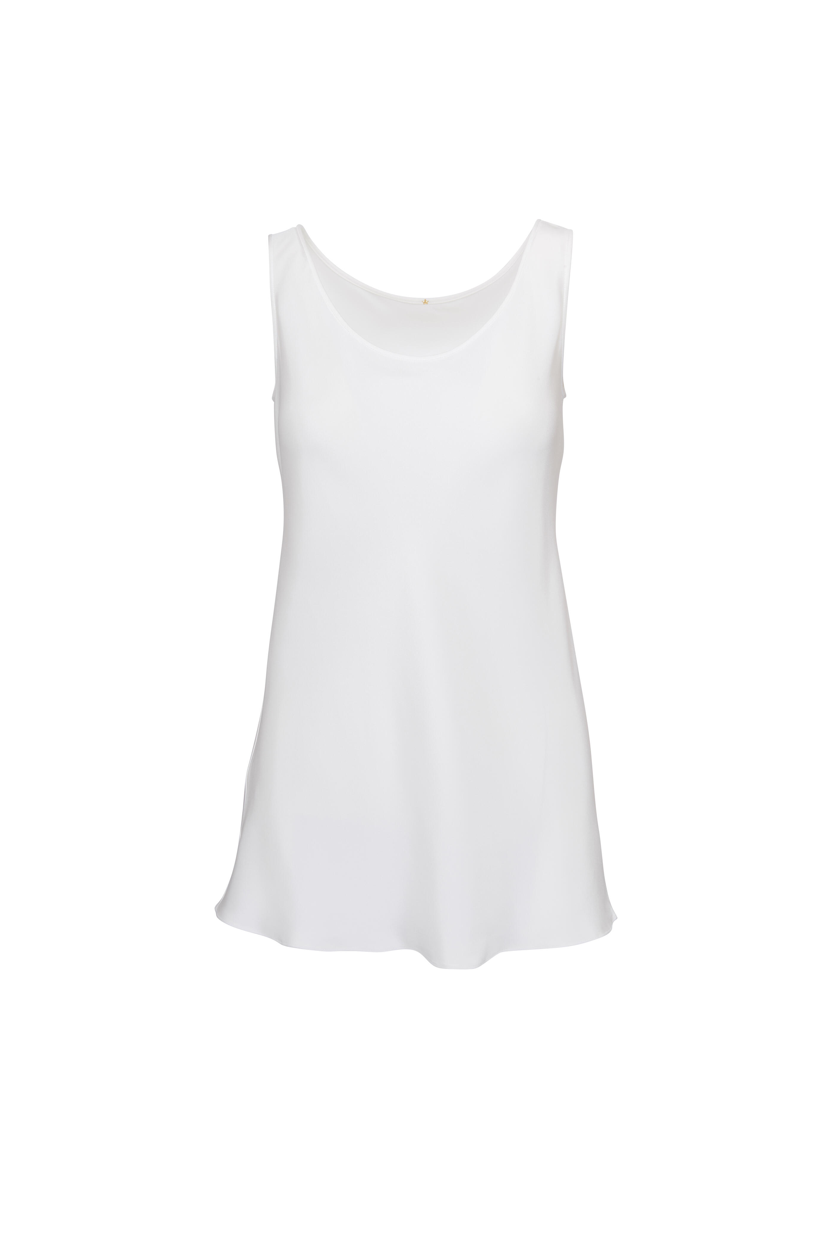 Peter Cohen - White Silk Bias Cut Tank | Mitchell Stores