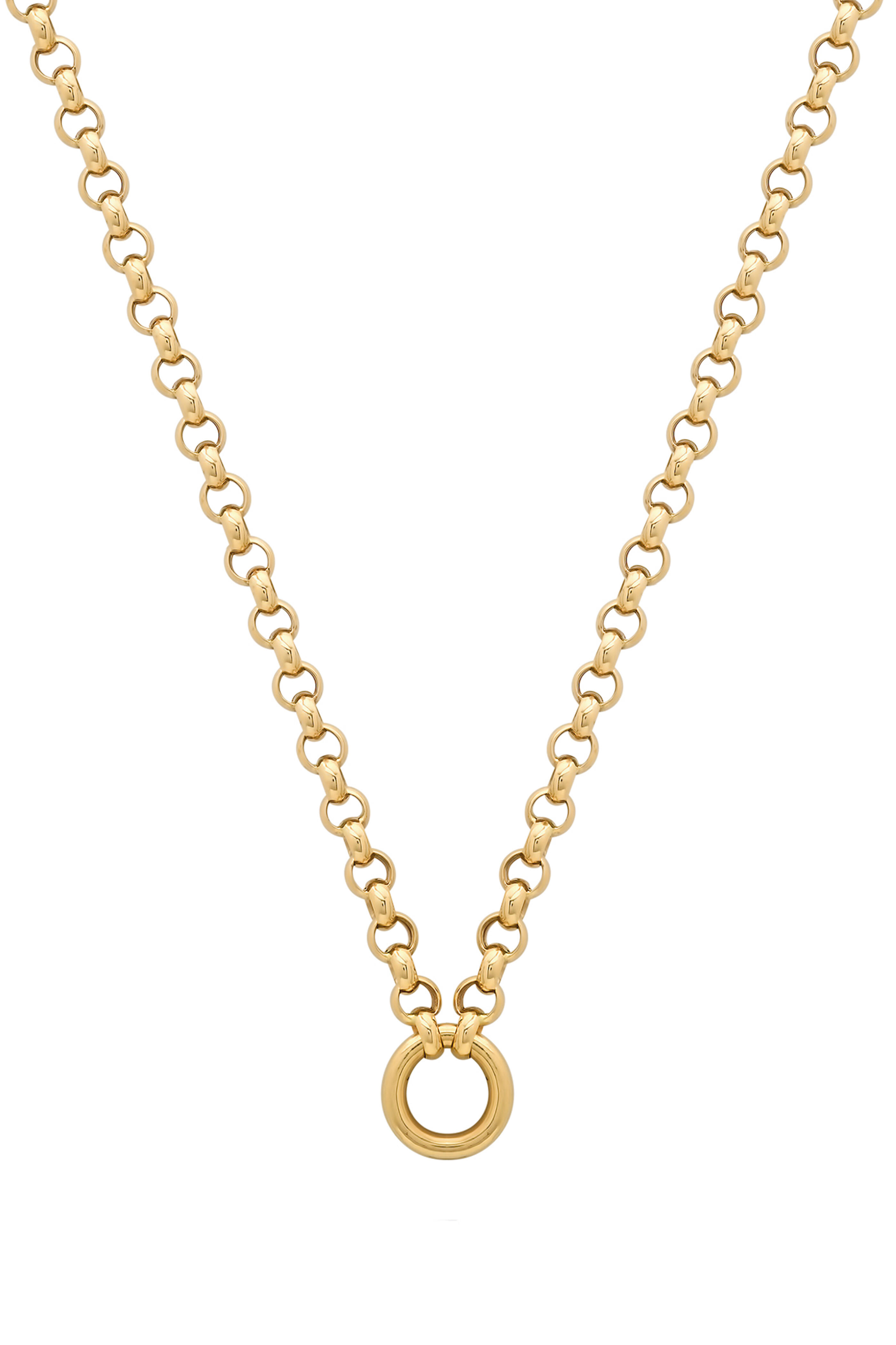 Helena Rose - 14k Yellow Gold Rolo Chain with Center Link