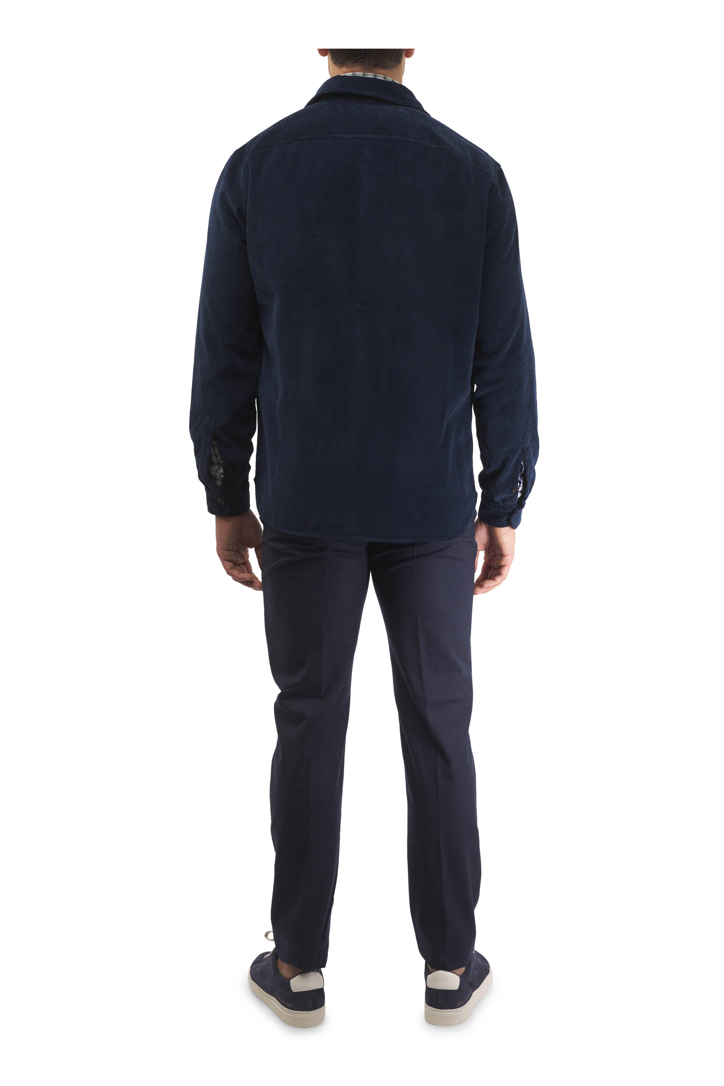 Marco Pescarolo - Navy Cashmere Five Pocket Pant