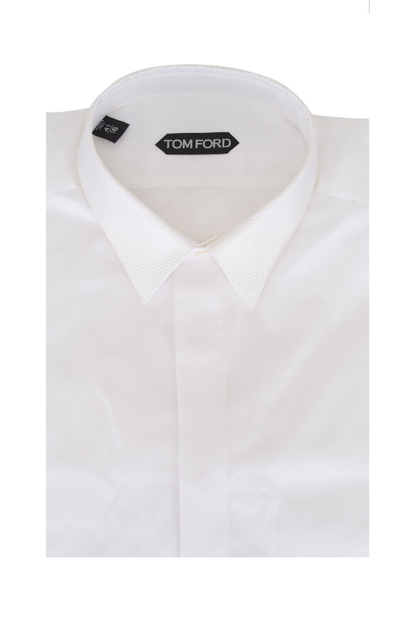 Tom Ford Cotton & Silk Classic Fit Dress Shirt