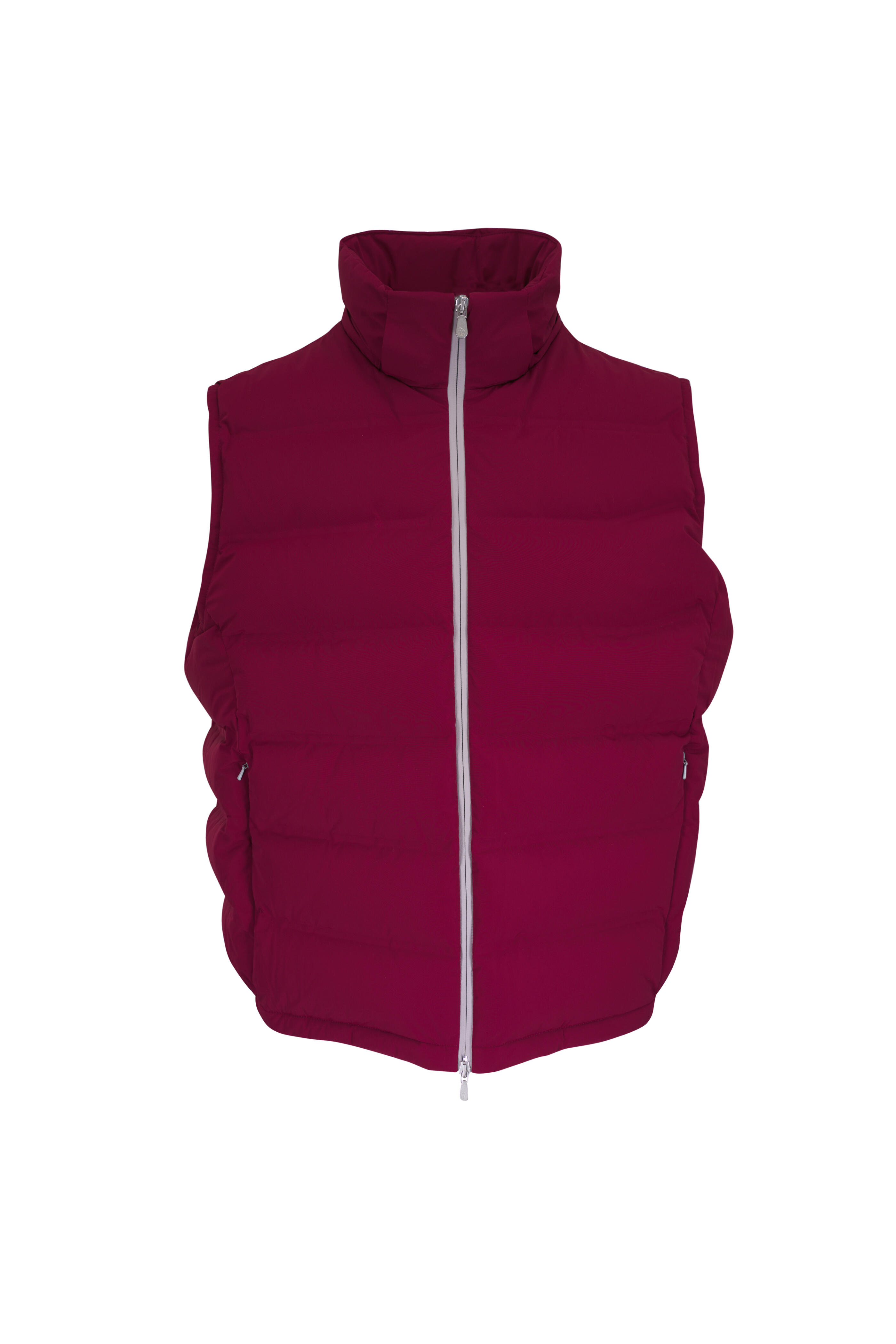 Brunello Cucinelli - Red Hooded Puffer Vest