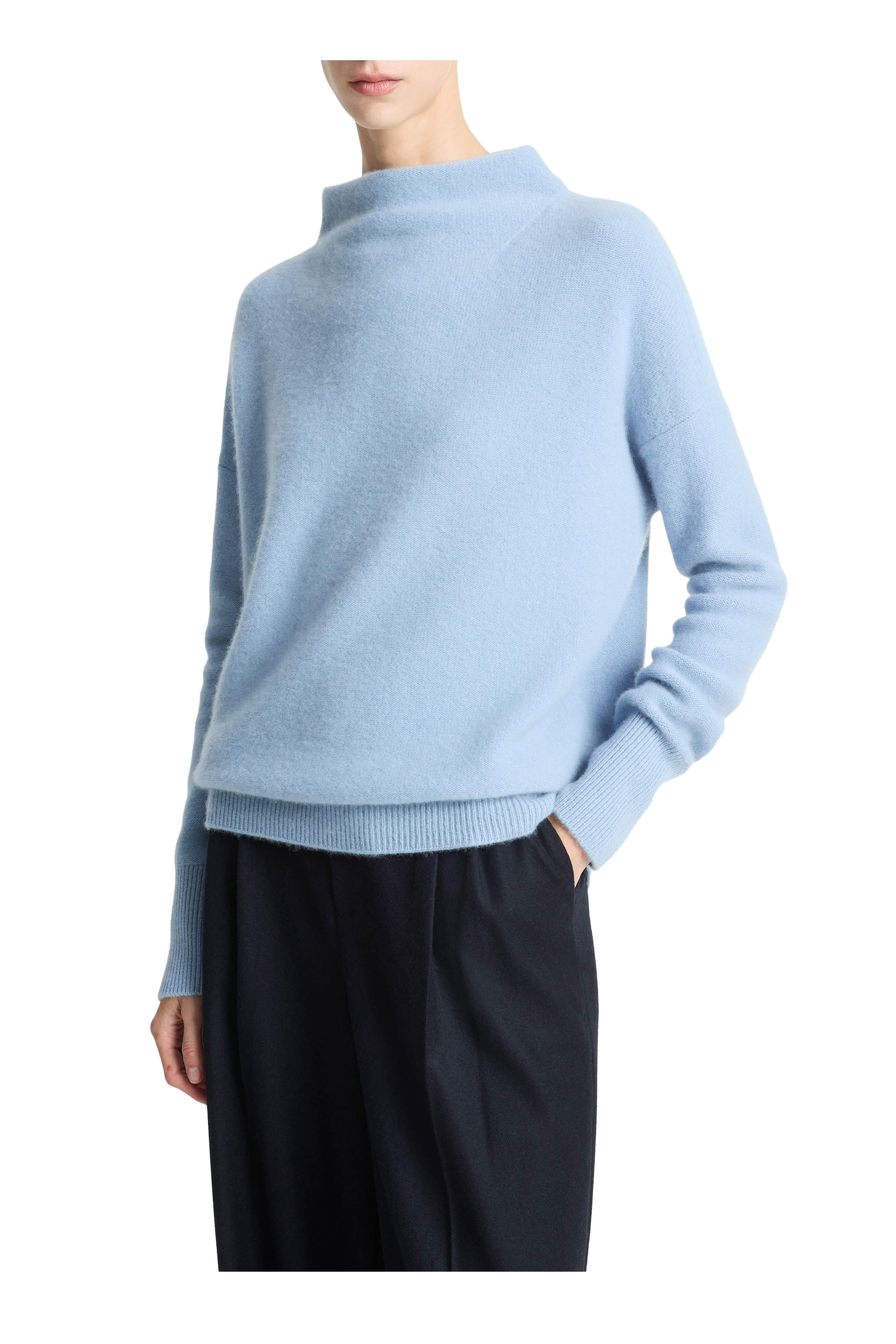 Vince - Amalfi Plush Cashmere Funnel Neck Sweater