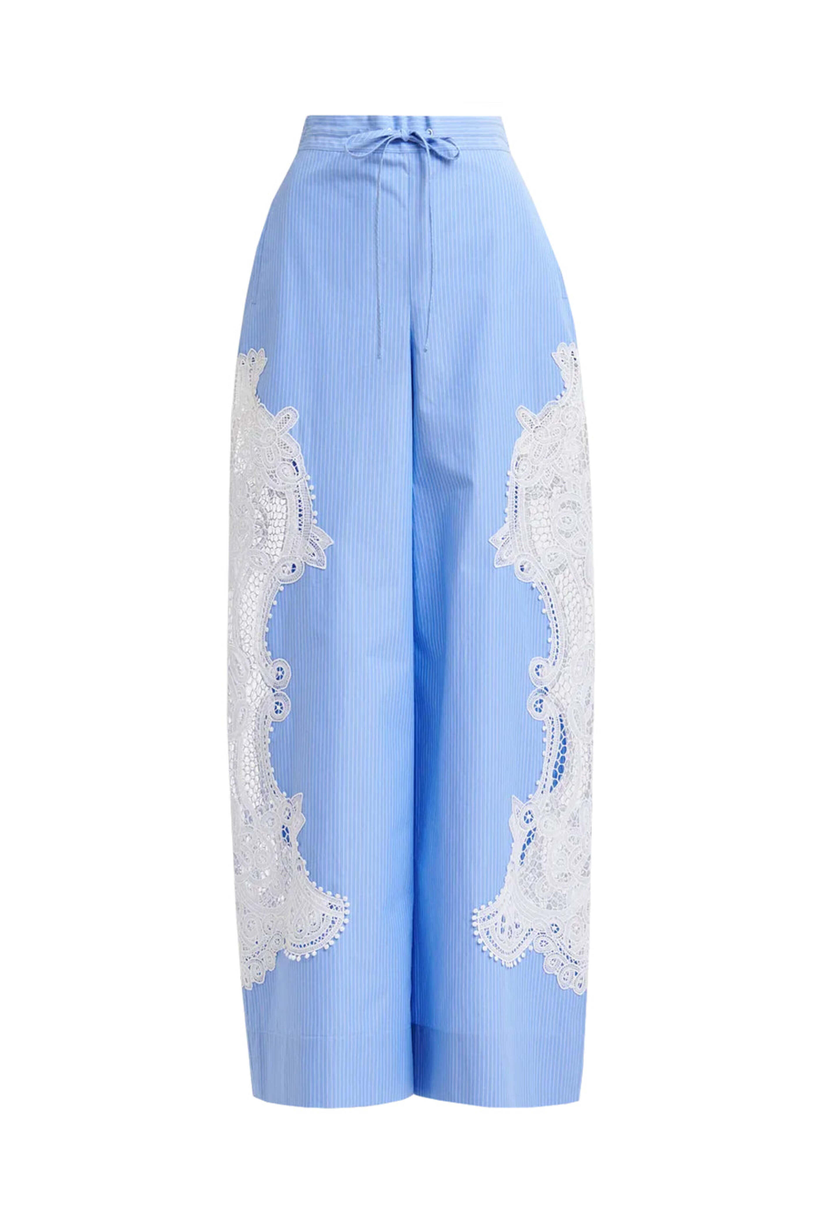 Essentiel Antwerp - Aqua Blue Hace Lace Pant