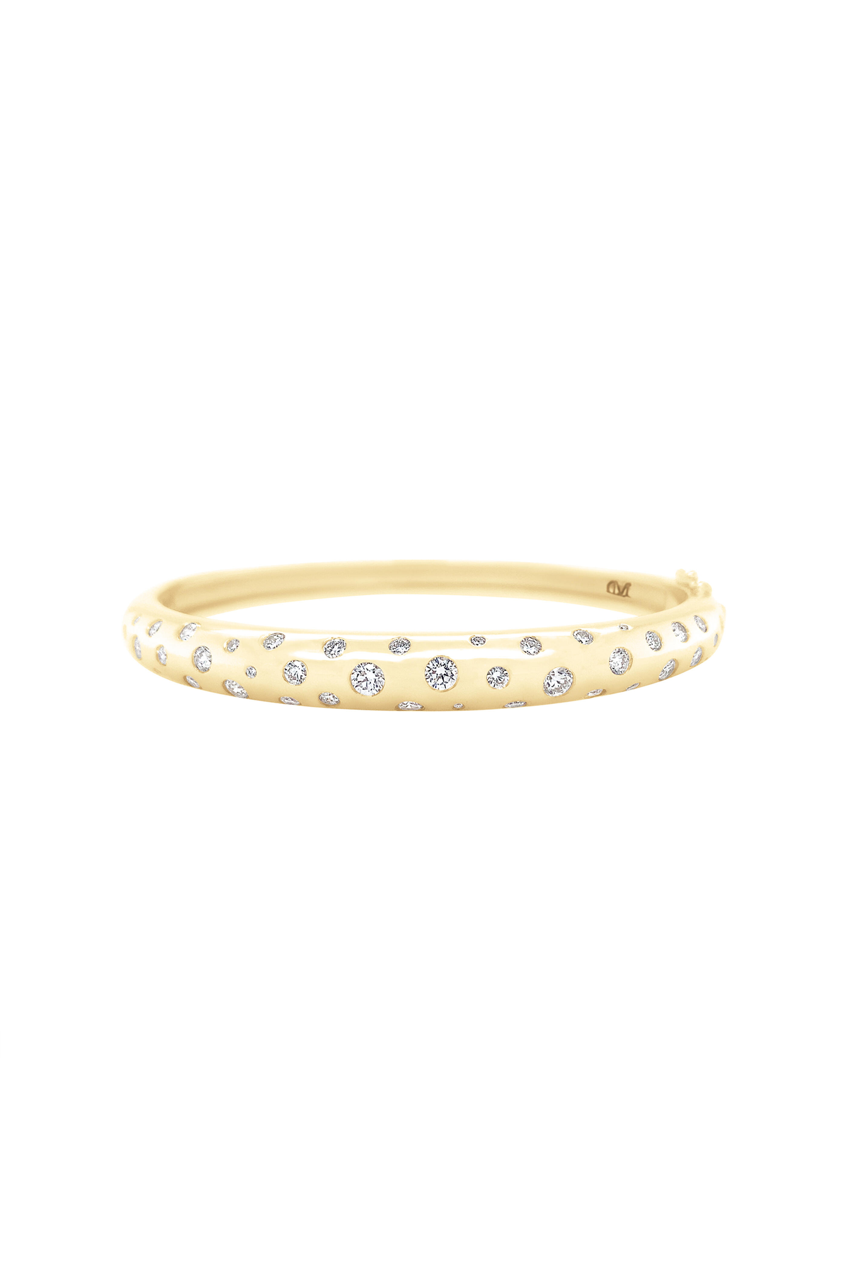 Claudia Mae - Wavey Round Classic Nomad Diamond Bangle