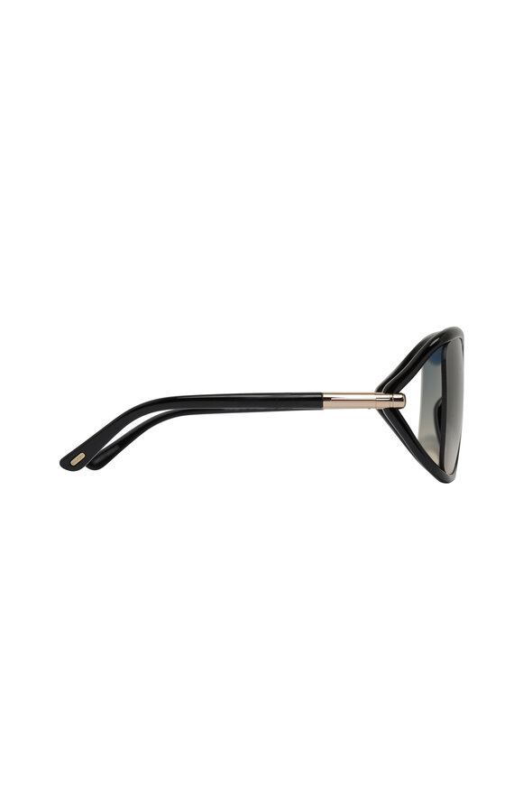 Tom Ford Eyewear - Solange-02 Polarized Shiny Black Sunglasses