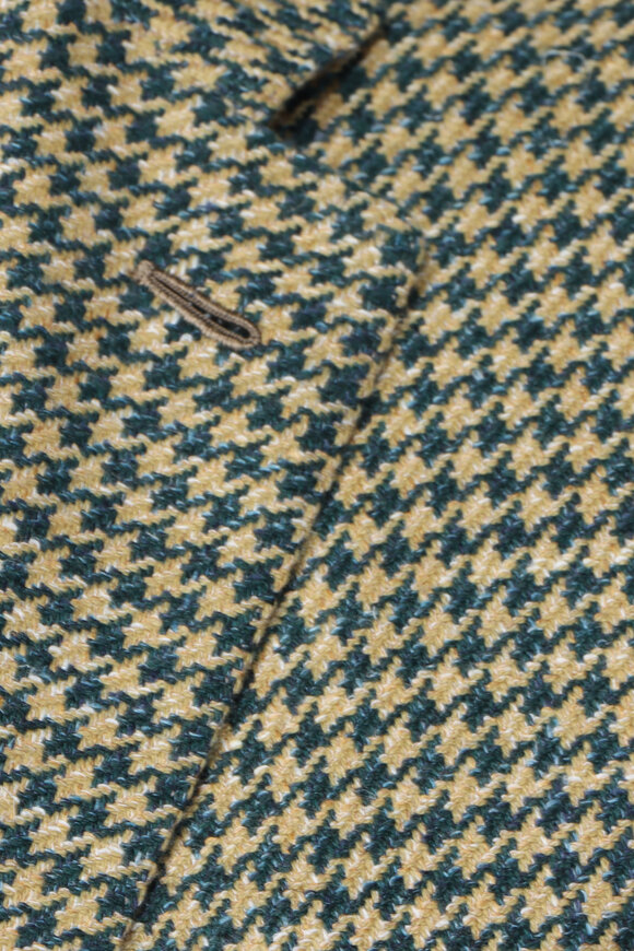 Kiton Butterscotch & Spruce Houndstooth Sportcoat - view 3