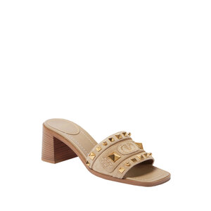 サンダル・ミュール VALENTINO GARAVANI PLASTER CASTER LEATHER MULES Plaster Caster 60 studded leather mules in brown - Valentino