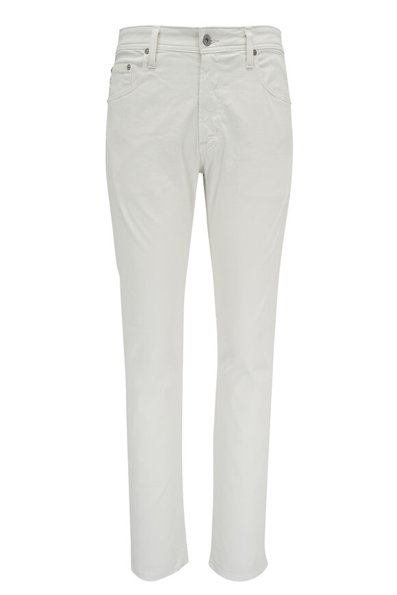 AG Tellis Off White Sueded Modern Slim Jean