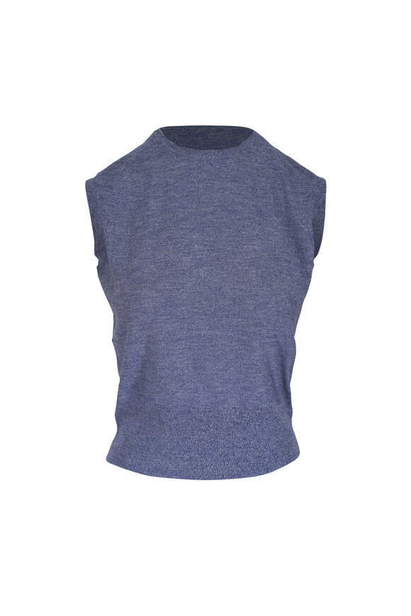 Loro Piana Tartana Bamboo Stalk Wool Vest