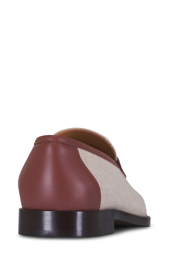 Loro Piana Sergio Natural & Caramel Sugar Loafer - view 3