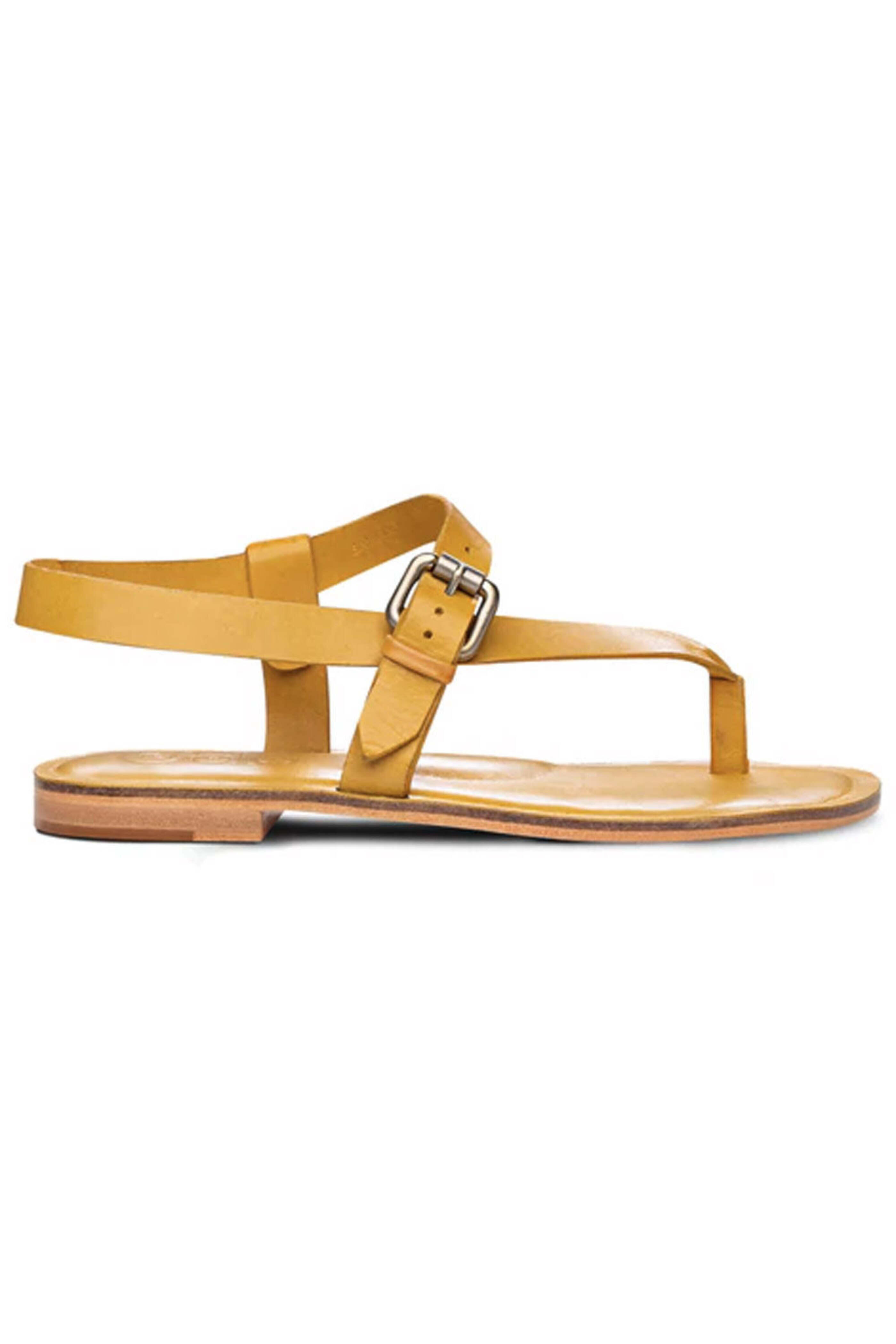 Butter - Roma Leather Thong Sandal in Yellow Fever