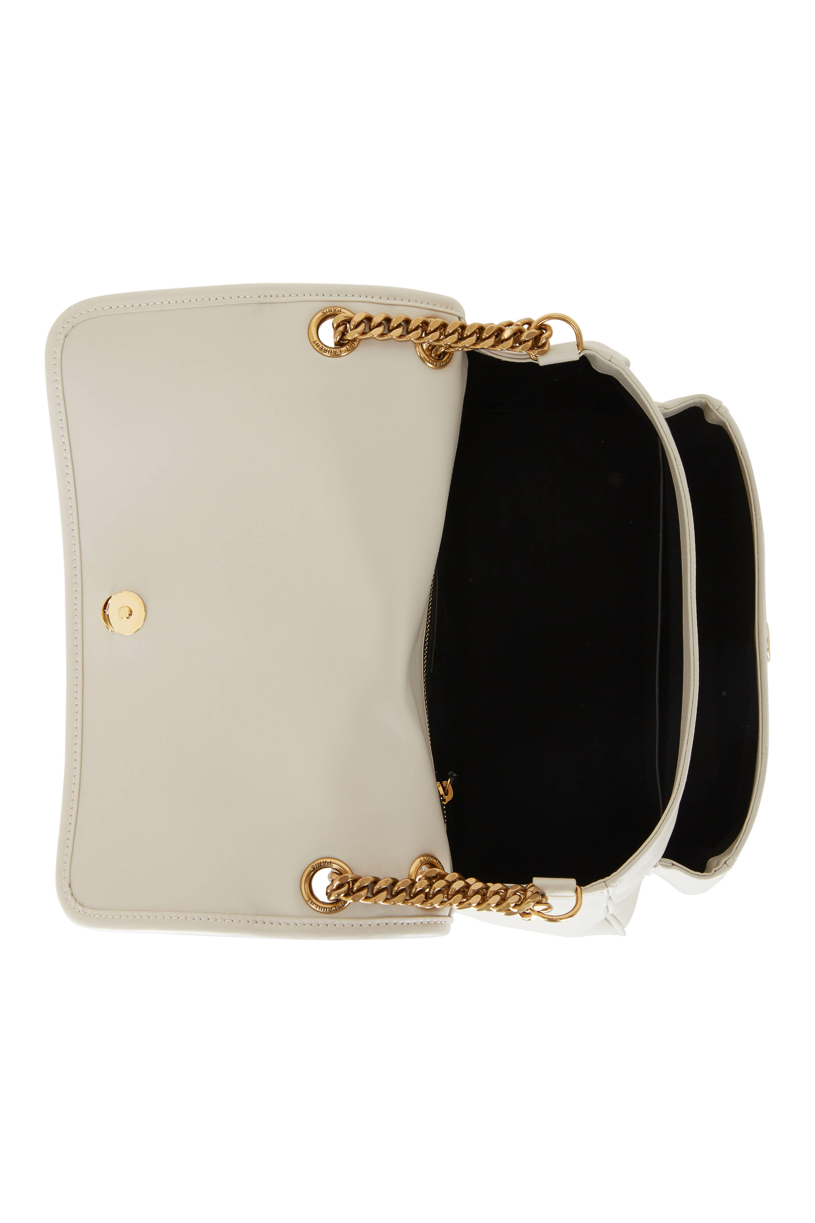 Saint Laurent - Niki Cream Soft Leather Medium Shoulder Bag