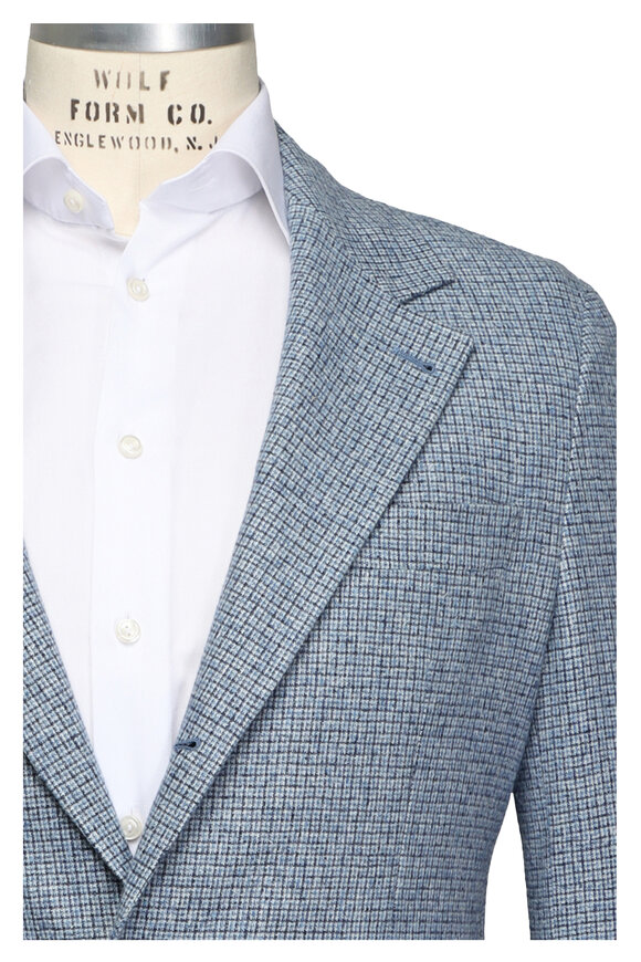 Brunello Cucinelli - Orange & Gray Prince Of Wales Sportcoat