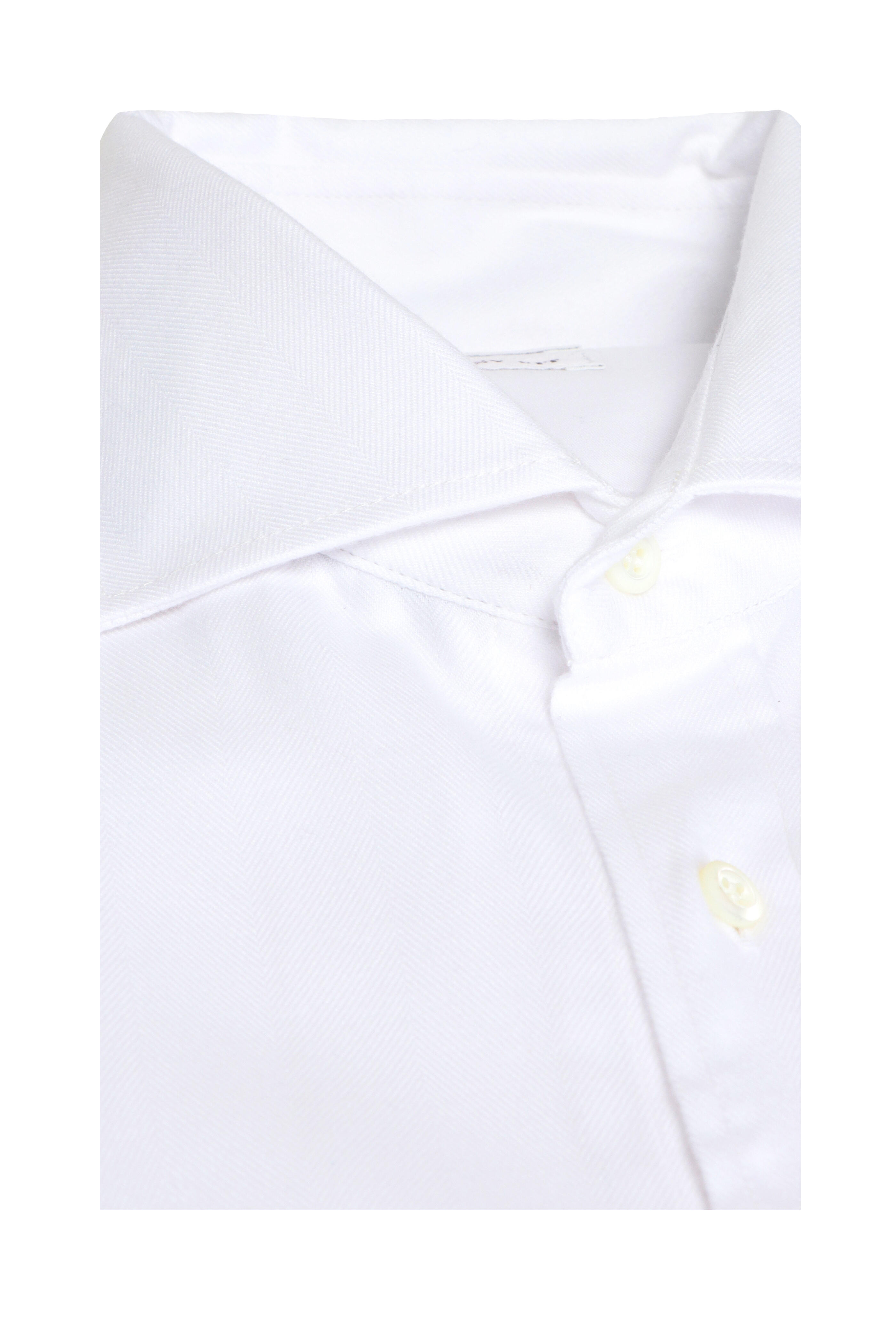 Brunello Cucinelli - Bianco Cotton Sport Shirt