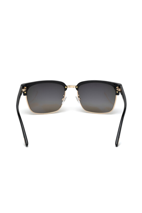 Tom Ford Eyewear - River Black Polarized Vintage Square Sunglasses