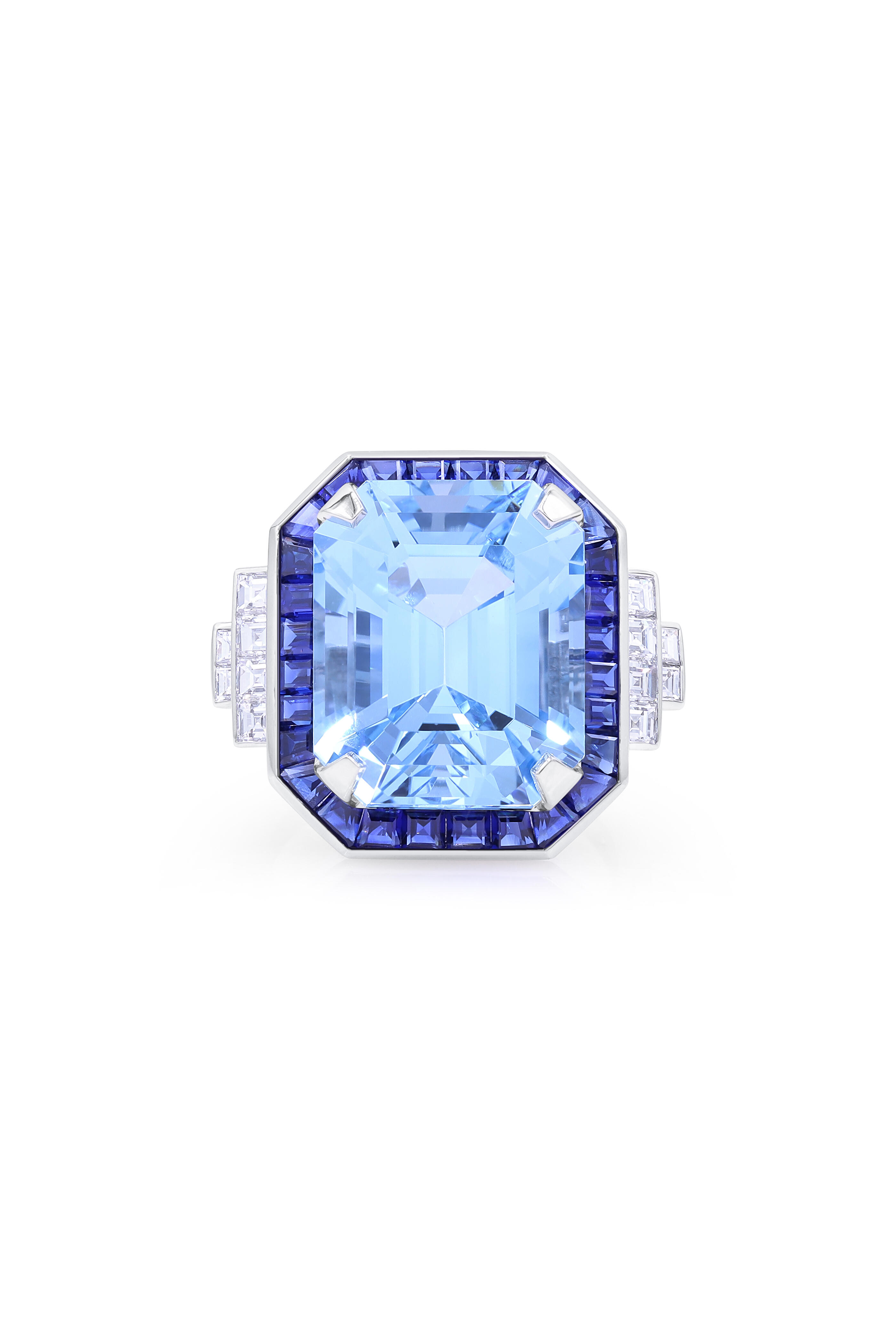 Oscar Heyman - Platinum Diamond & Sapphire Ring