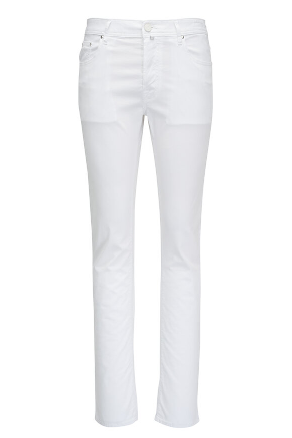 Jacob Cohen  White Five Pocket Pant 