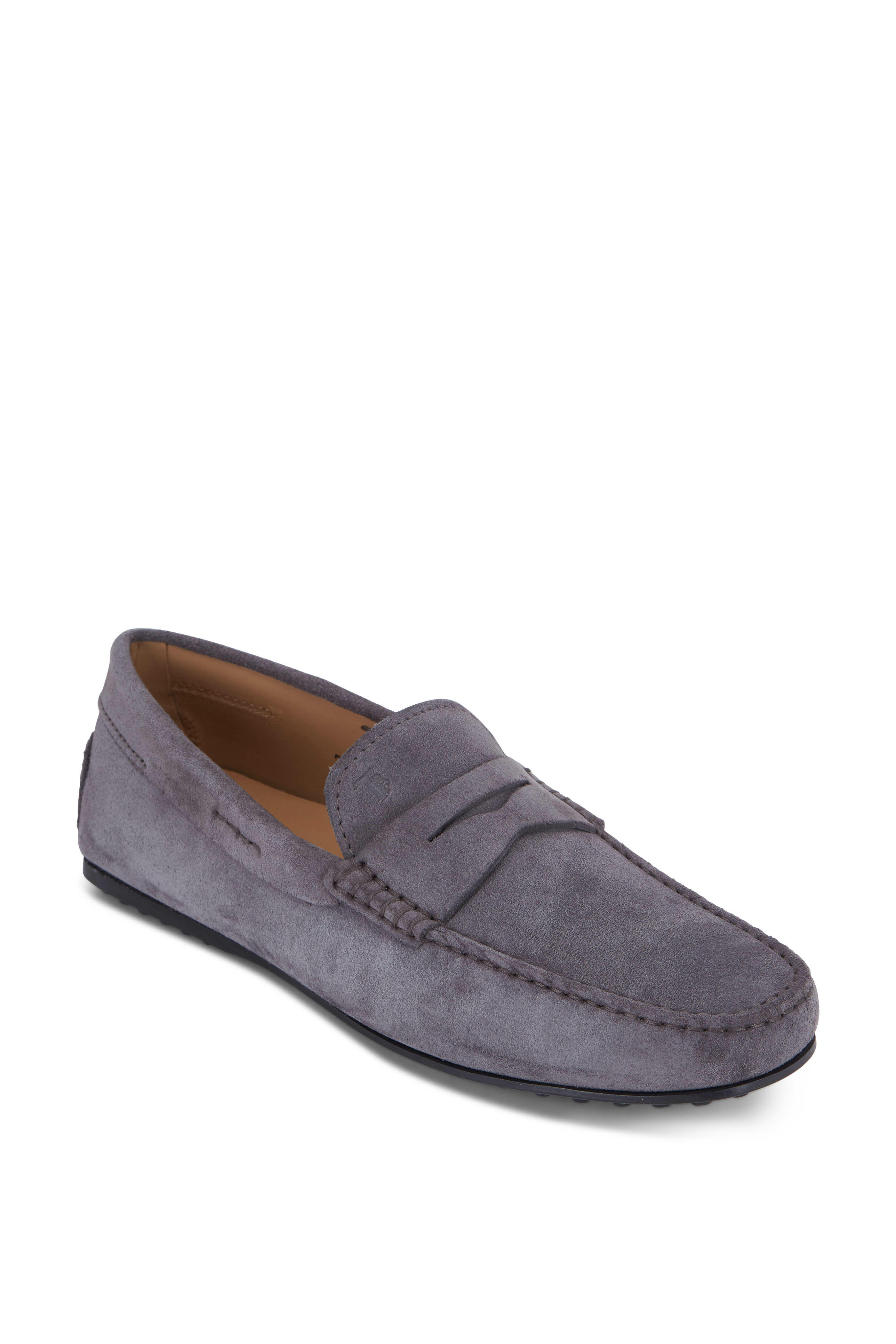 Tod’s Grey Suede Penny Loafer Tod main image 3