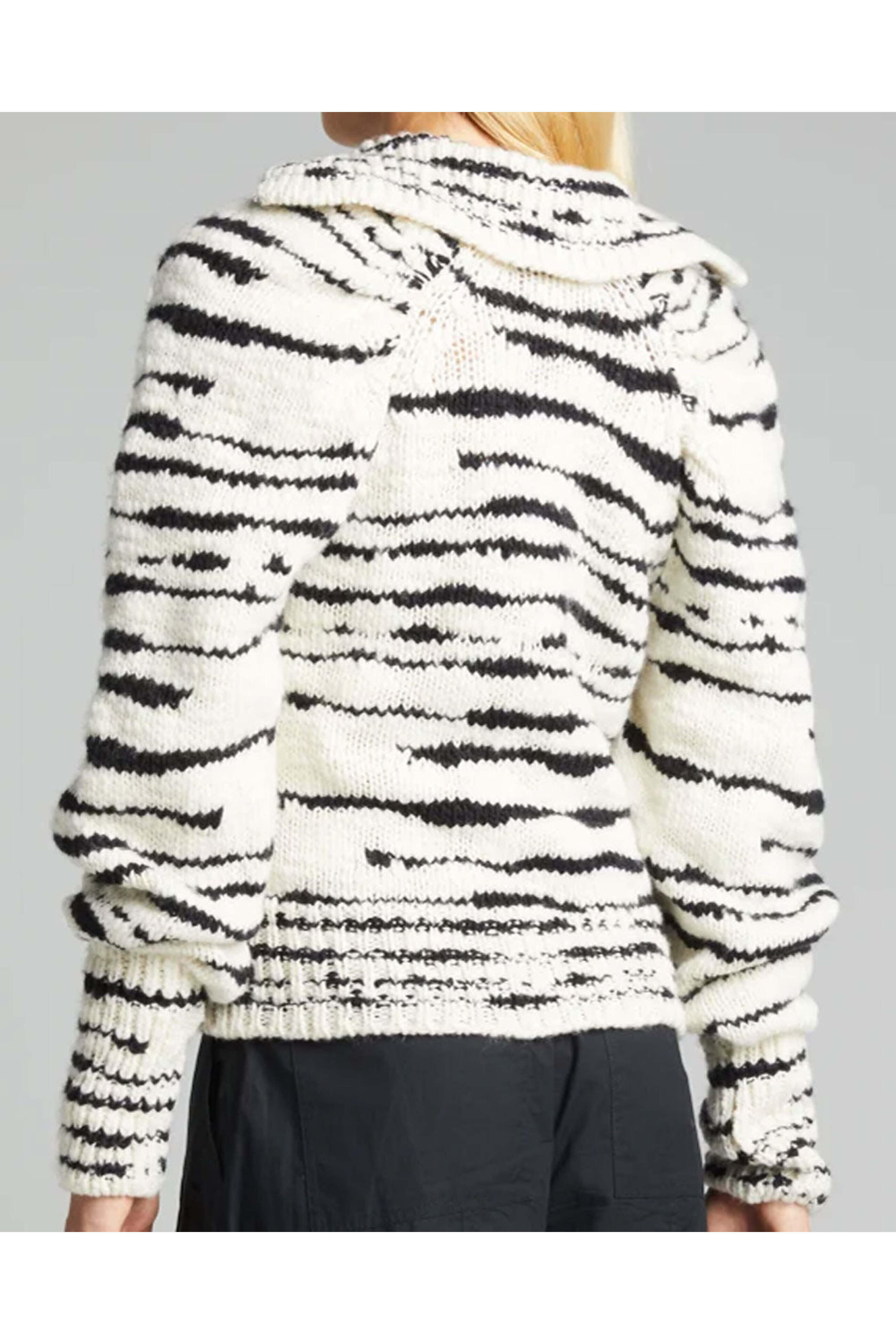 Ulla Johnson - Zebra Hooded Nicola Pullover