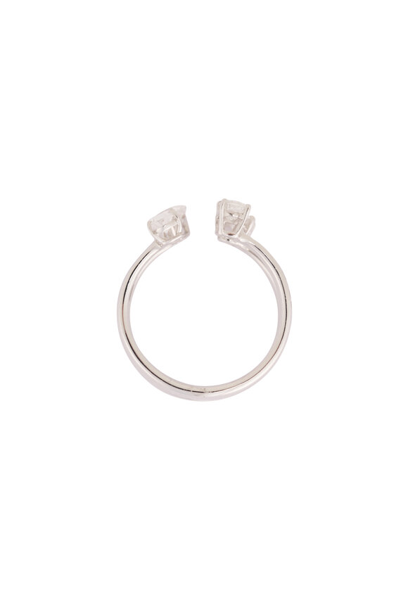 ZYDO 18k White Gold Diamond Hope Ring - view 2