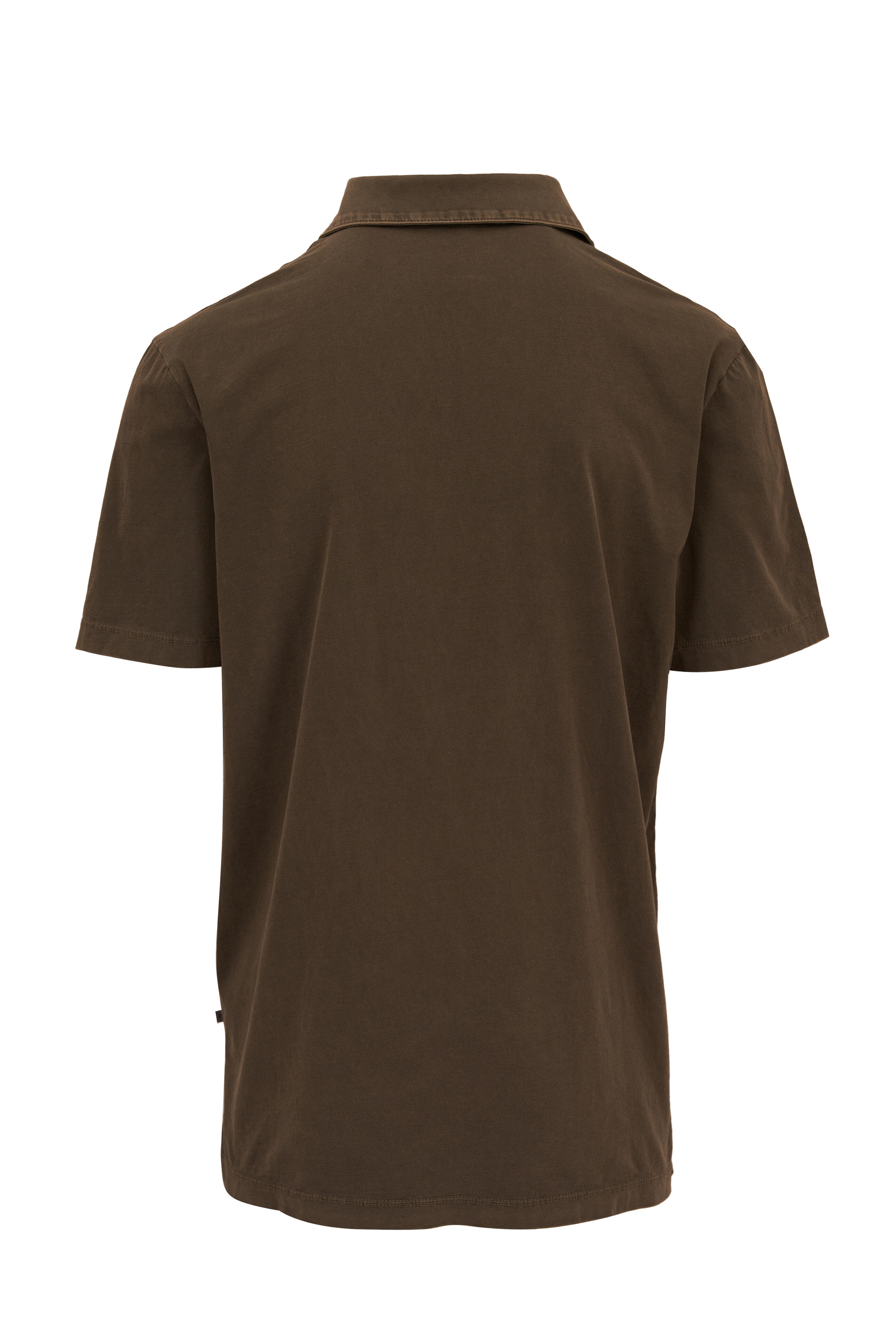 James Perse - Faded Green Cotton Short Sleeve Polo