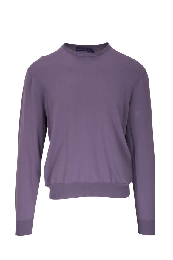 Ralph Lauren Purple Label - Wisteria Cotton Crewneck Sweater