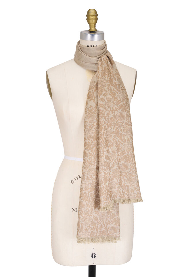 BRUNELLO CUCINELLI Hooded wool and cashmere scarf ウール 23688707_55254742_600.jpg