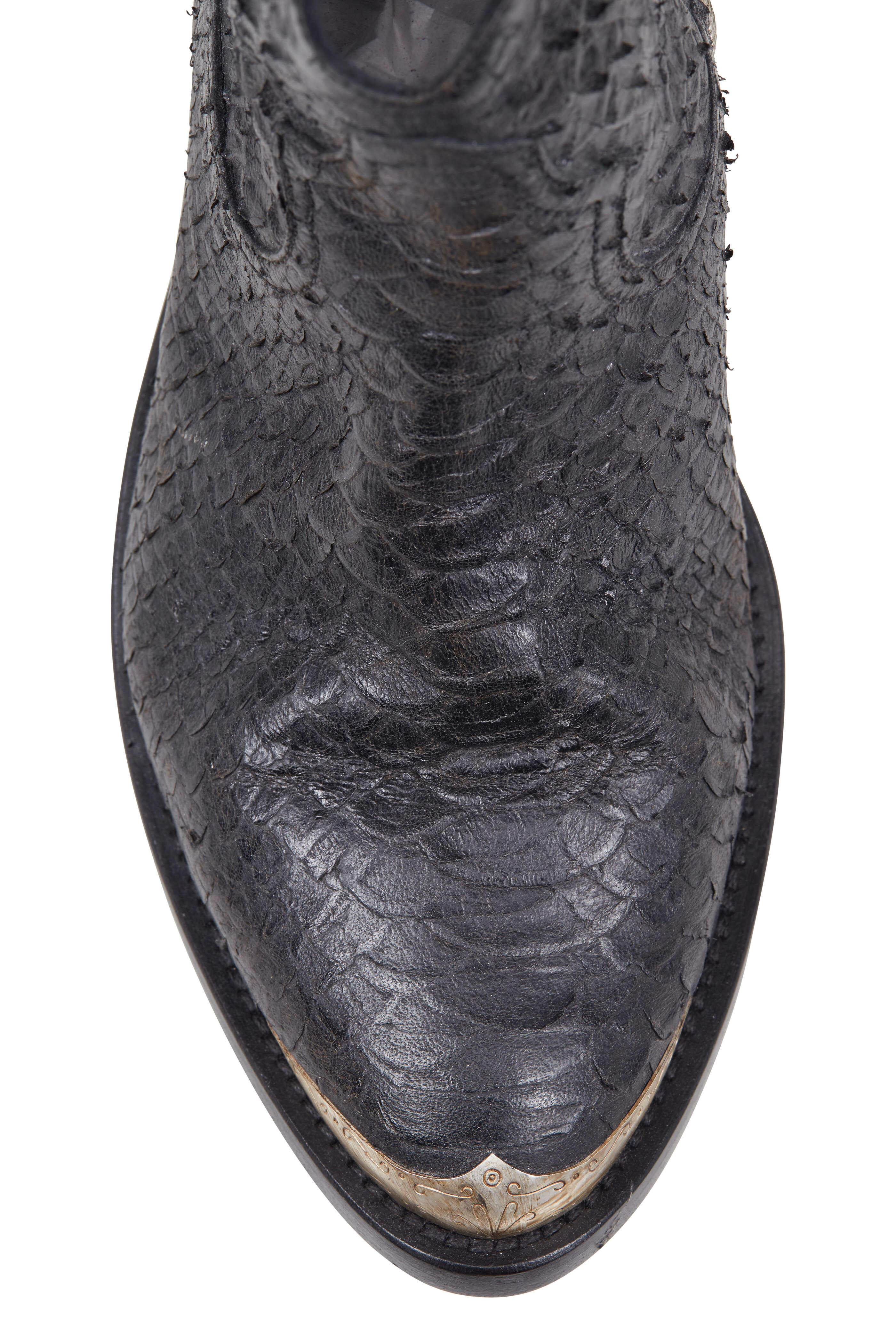 Golden Goose - Young Black Viper Western Boot, 50mm