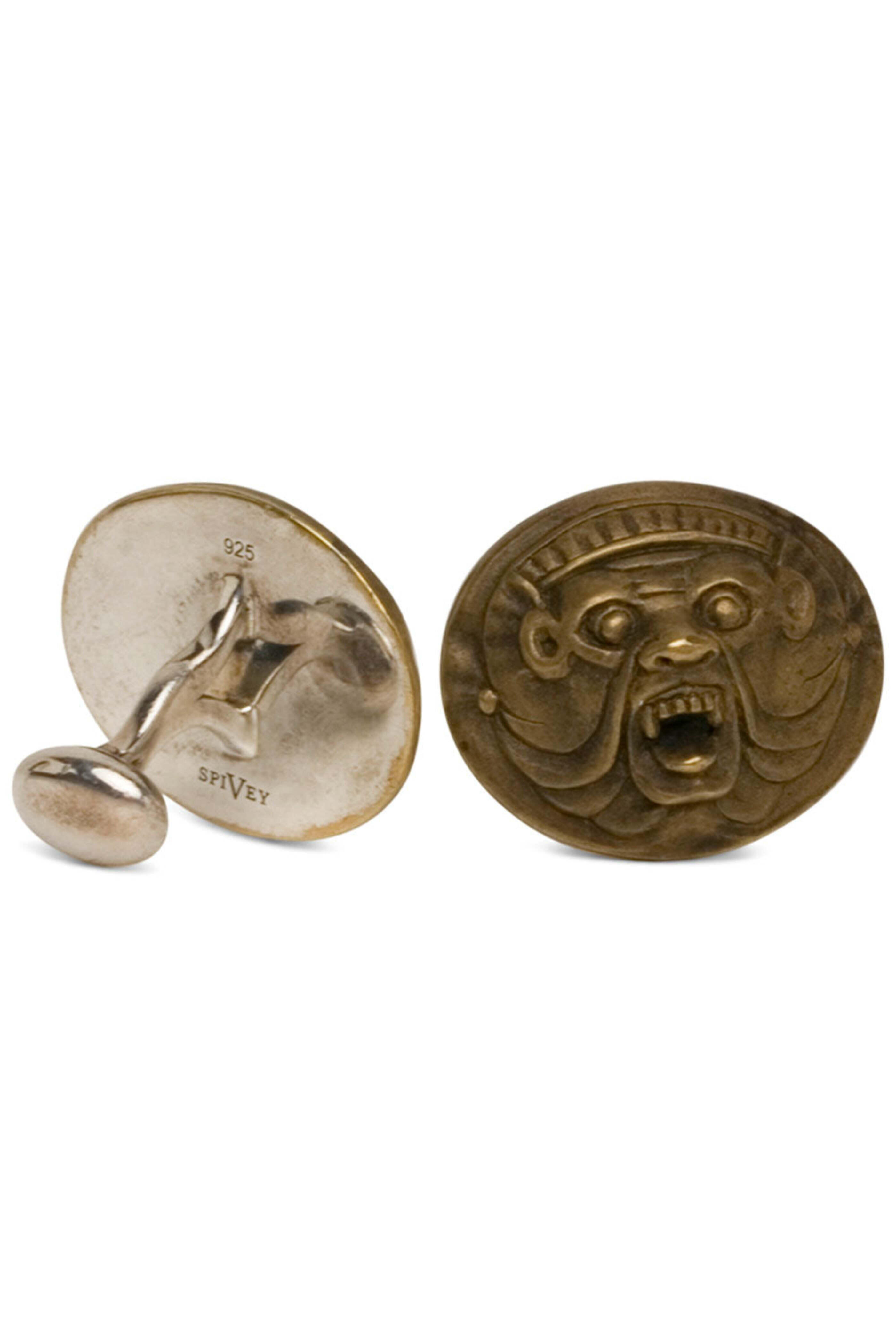Spivey - Bronze & Sterling Bruxellois Demon Cufflinks