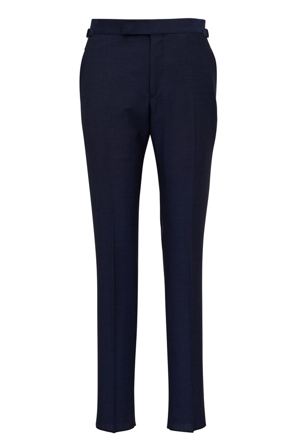 Tom Ford - Poplin O'Connor Solid Blue Wool Blend Suit