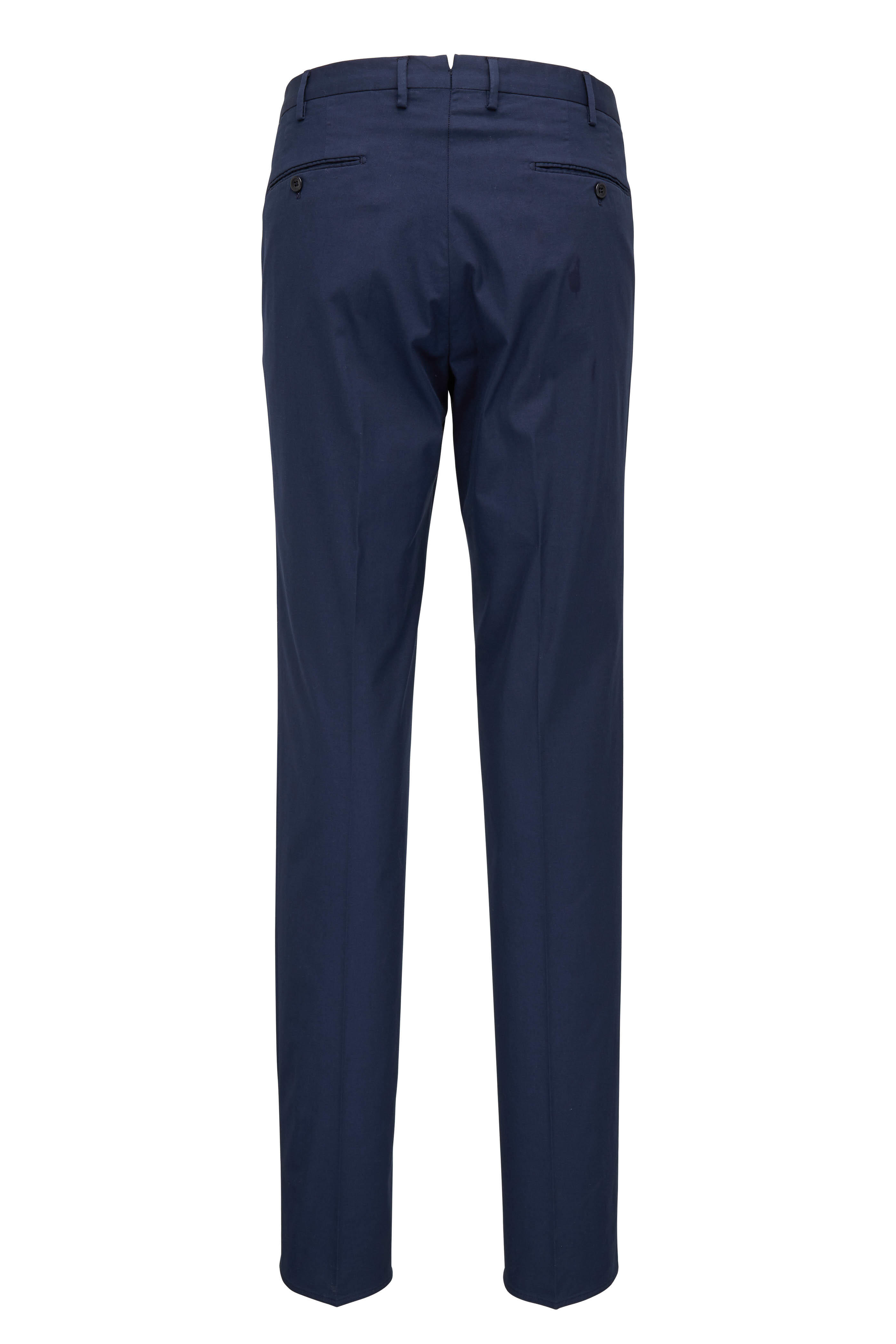 Incotex - Micky Navy Blue Cotton Stretch Modern Fit Pant