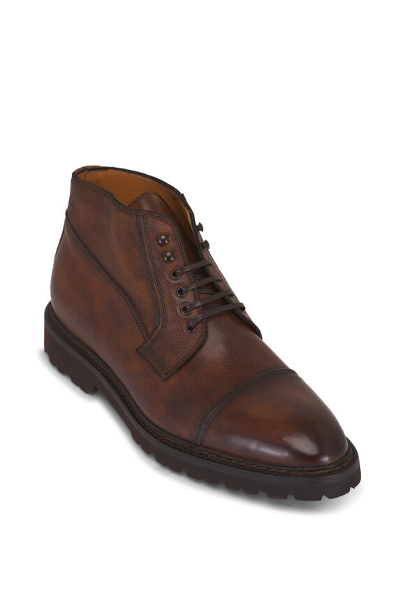 Bontoni Dotto Medium Brown Leather Boot
