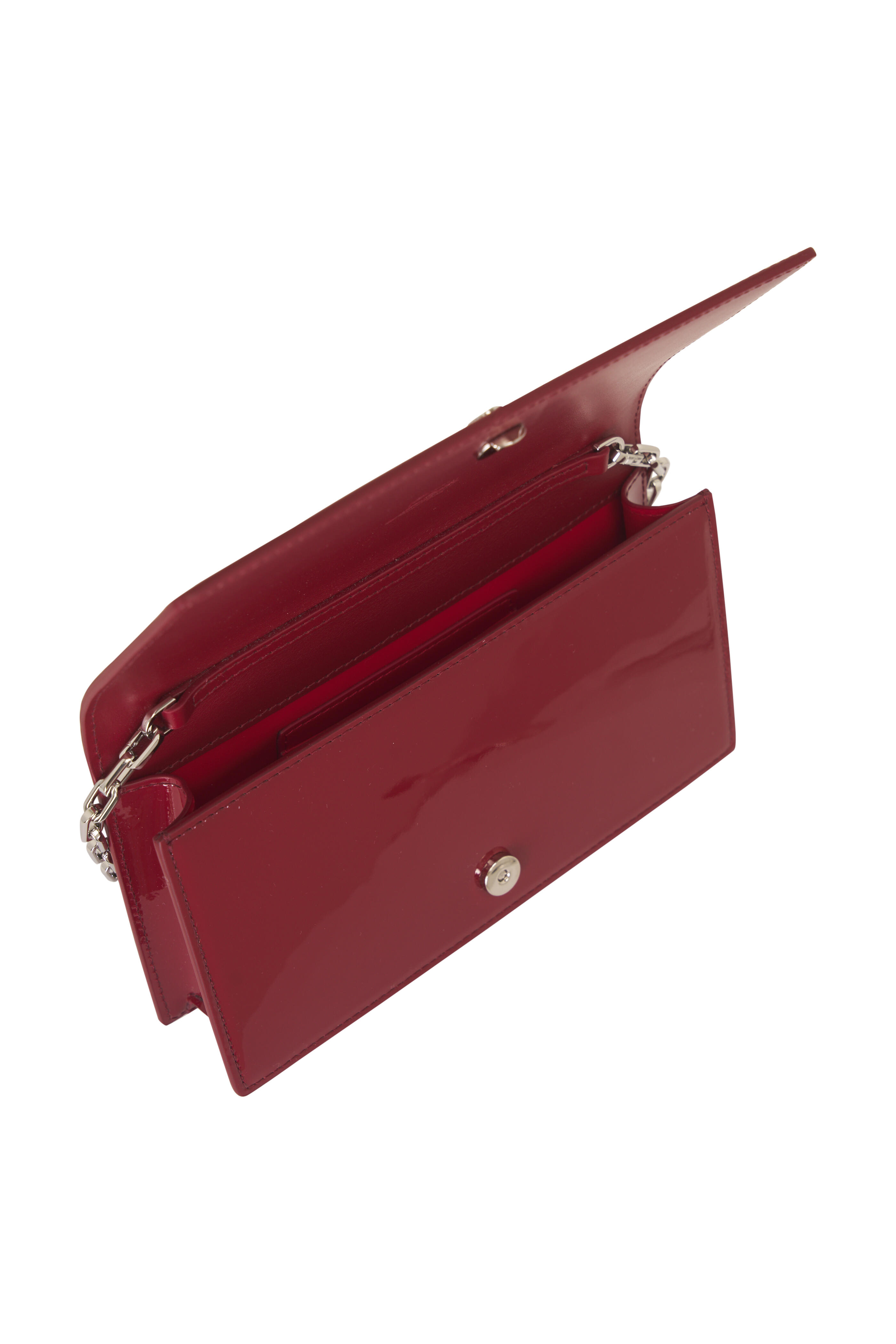 Christian Louboutin - Bettina Burgundy Patent Leather Clutch - view 4