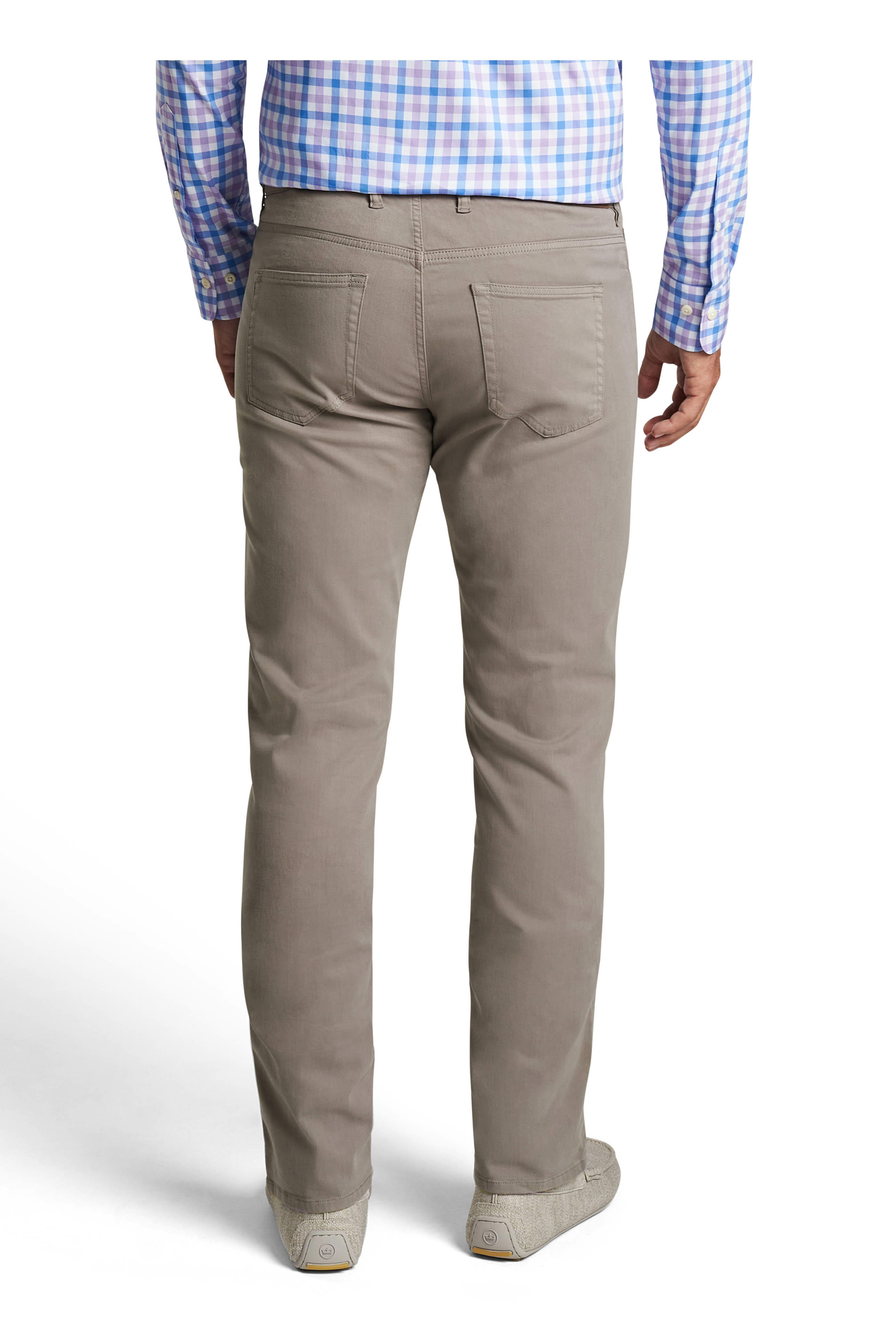 Peter Millar - Gray Sateen Five Pocket Pant | Mitchell Stores